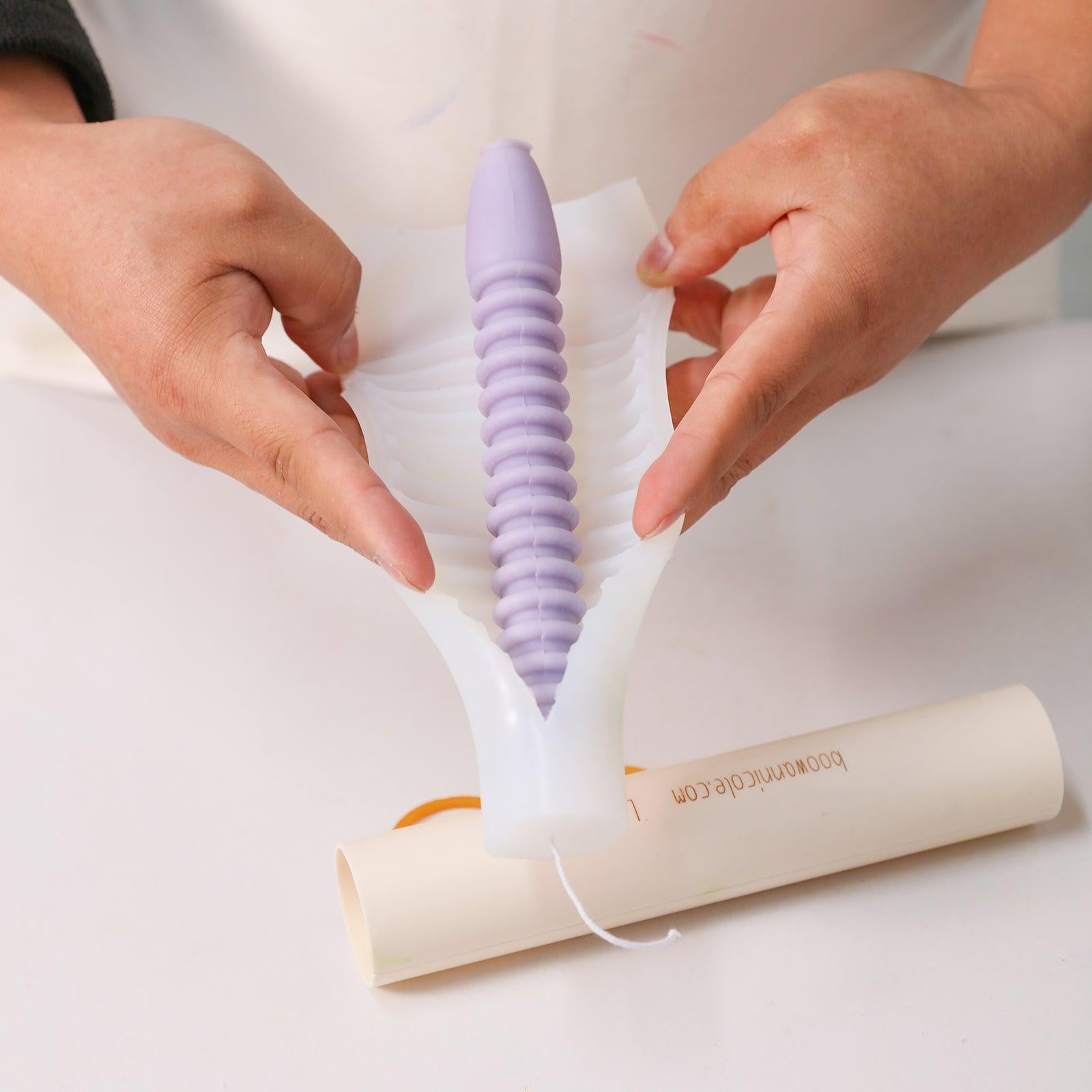 nicole-handmade-3d-ball-twisted-long-shape-rotation-screw-rod-candlelight-dinner-candle-making-large-silicone-candle-mold