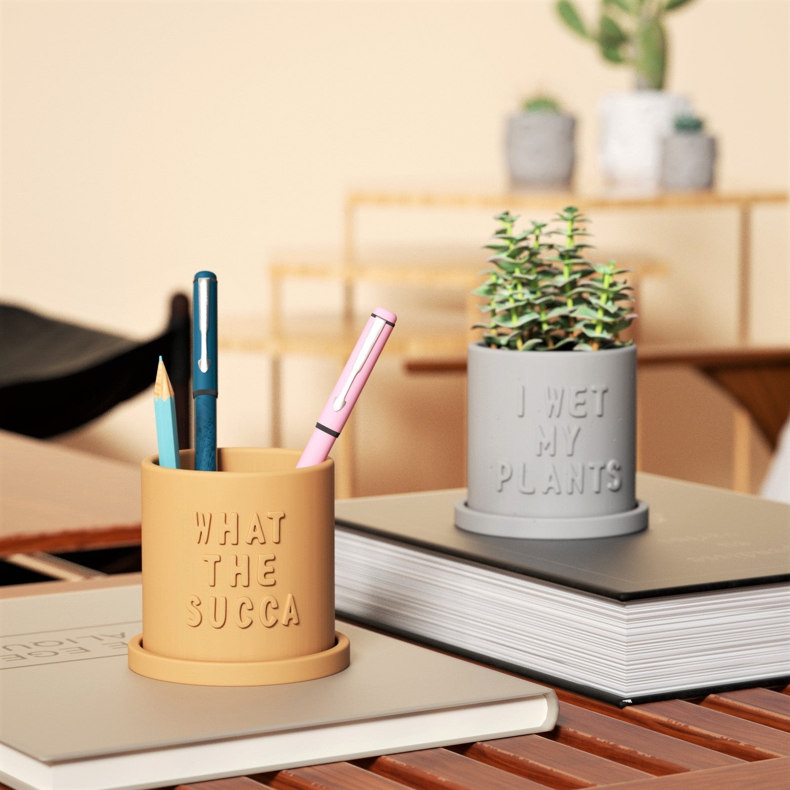 Форма из силикона для бетонного горшка "Love Grows Here"