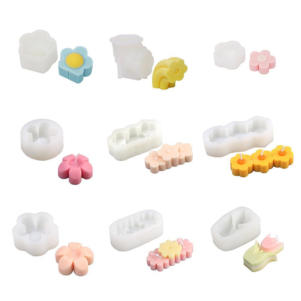 Flower in Bloom Candle Silicone Molds