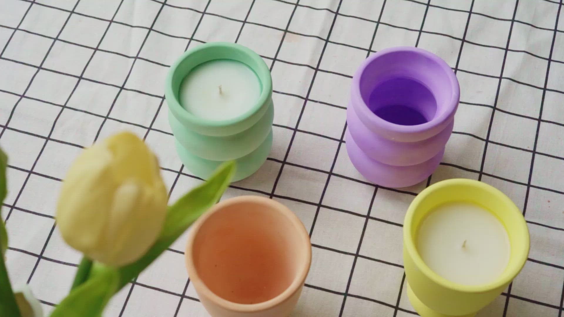 Load video: قالب سيليكون لأوعية الشموع جرة شمعة خرسانية قالب وعاء نبات