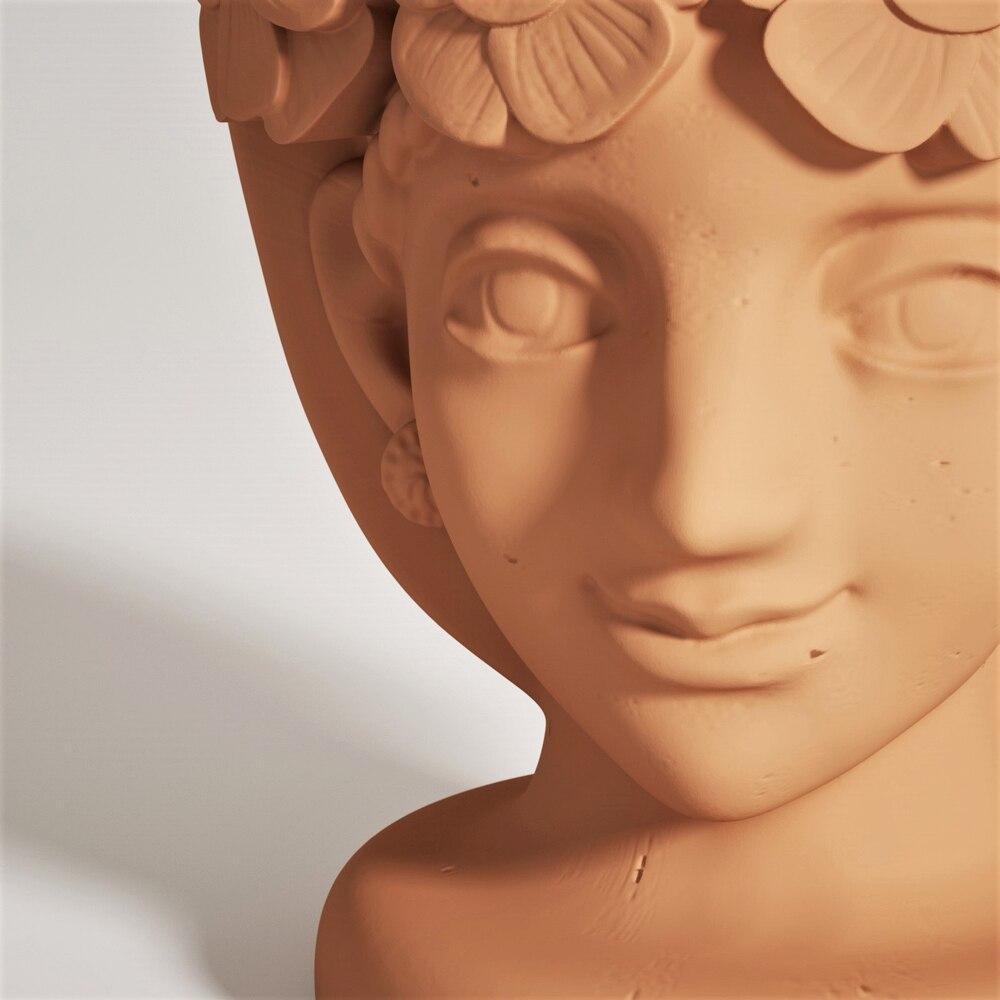 Sicilian Moro Head Concrete Plant Pot Silicone Mold