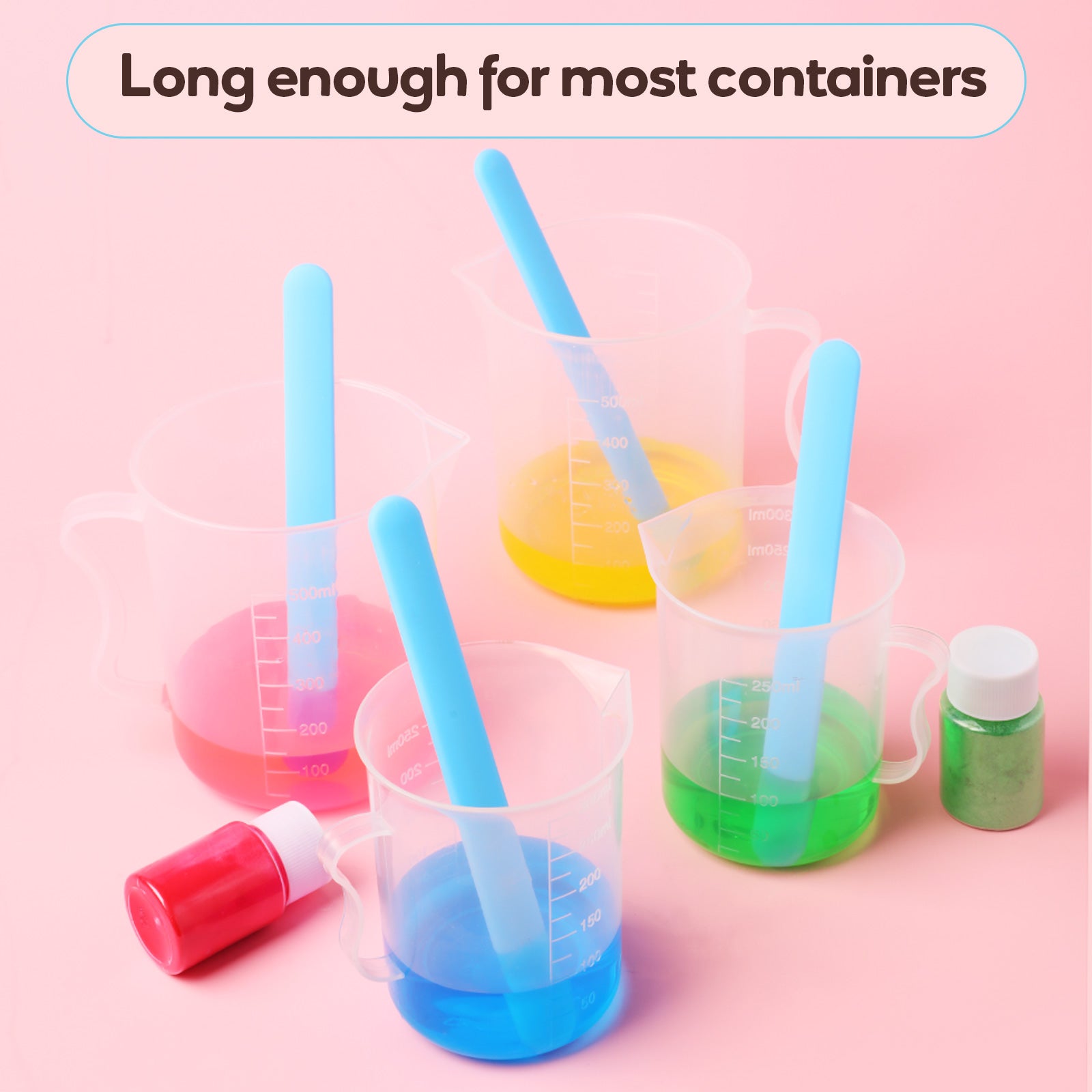 Varilla agitadora de silicona para mezclar resina epoxi Jesmonite Gift Link solamente