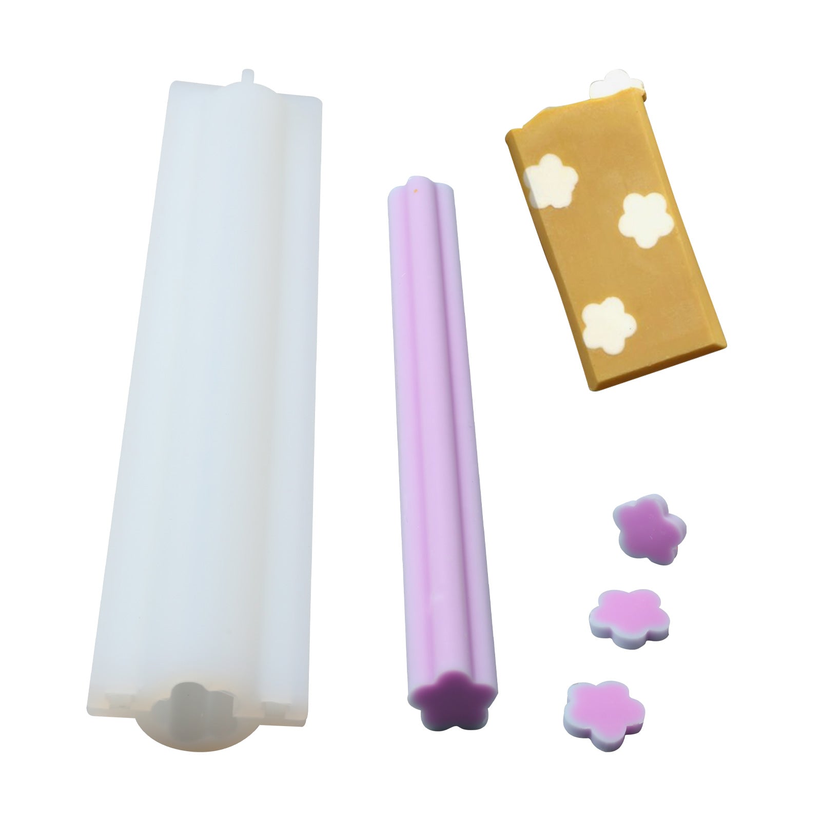 Moule en silicone d'insertion de colonne de tube de savon