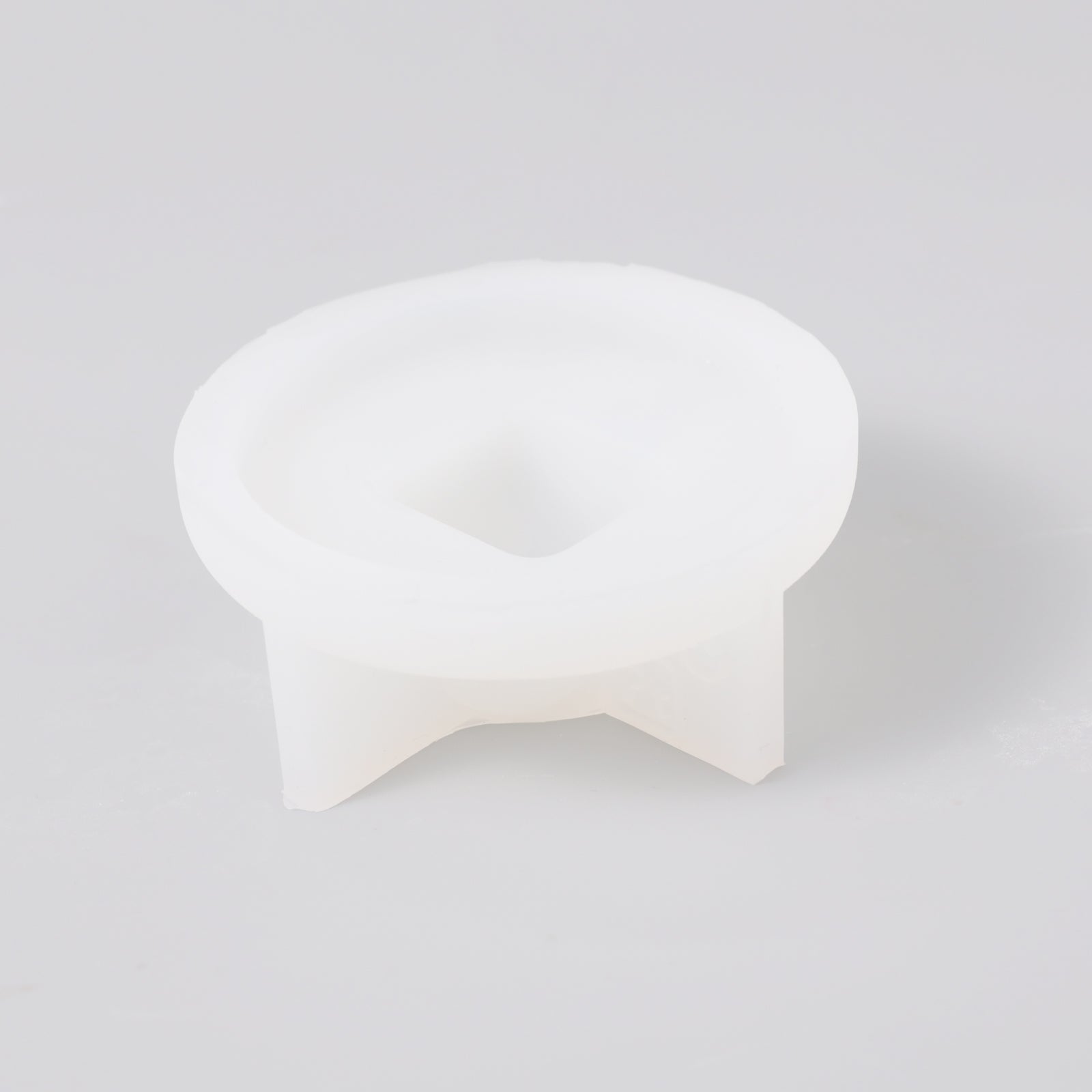 قالب سيليكون لوعاء شمعة هندسي مع غطاء