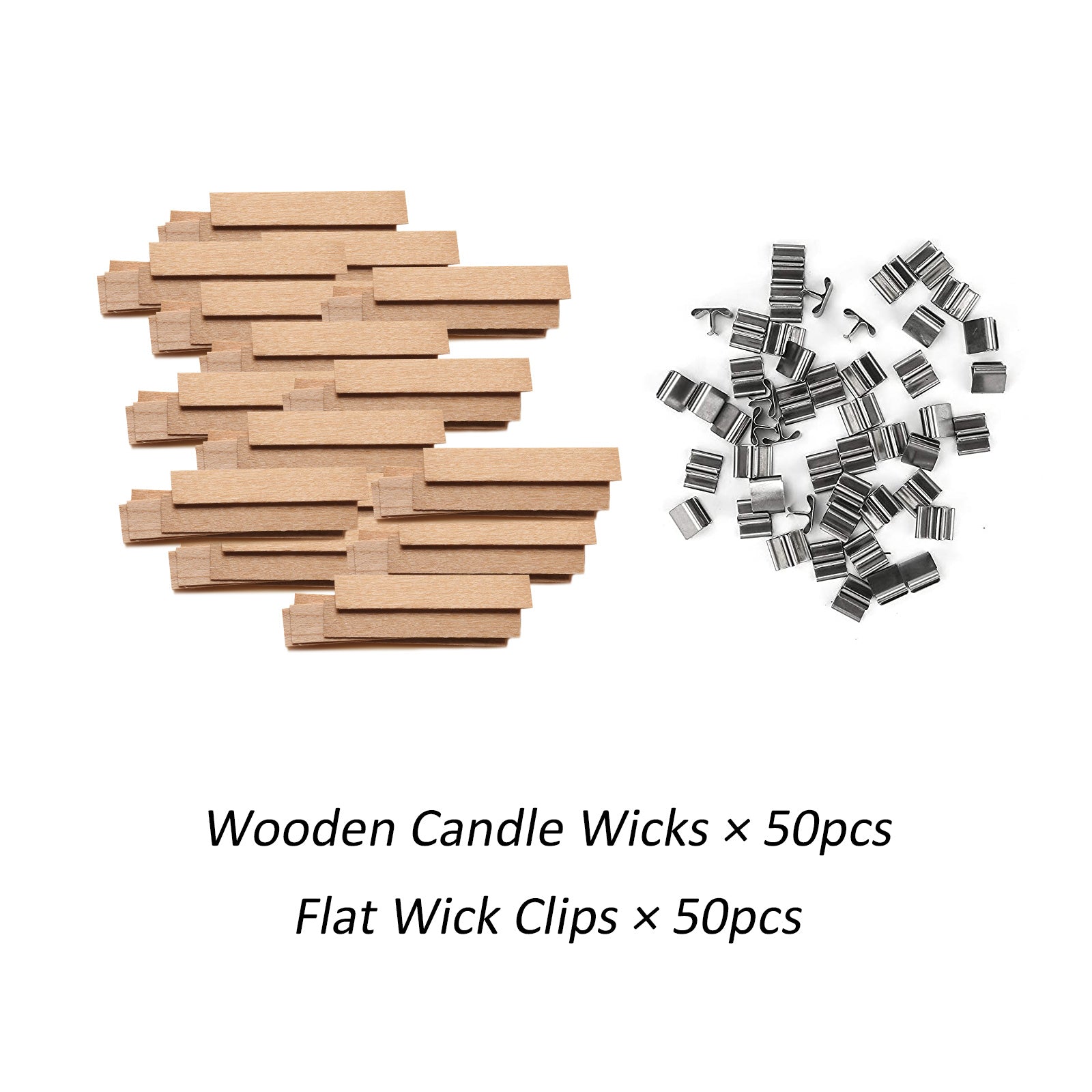 Wooden Candle Wicks & Flat Wick Clips – Boowan Nicole