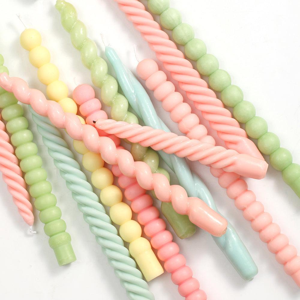 Spiral Long Pole Taper Candle Silicone Mould Collection