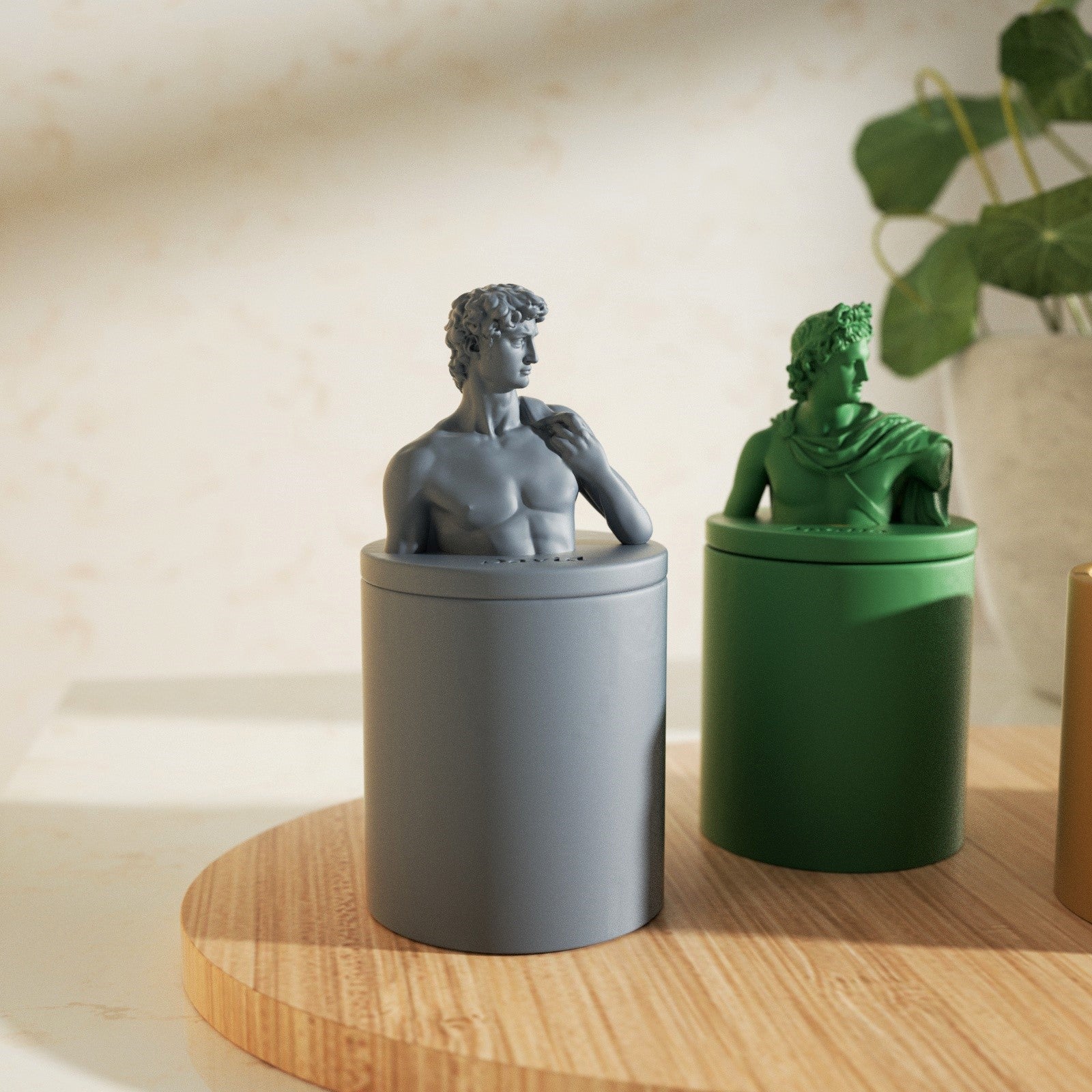 Sculptures mythologiques DAVID Moule en silicone pour pot de bougie en béton