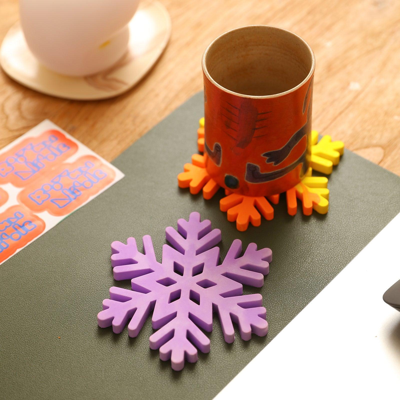 Moule en silicone en forme de flocons de neige de Noël