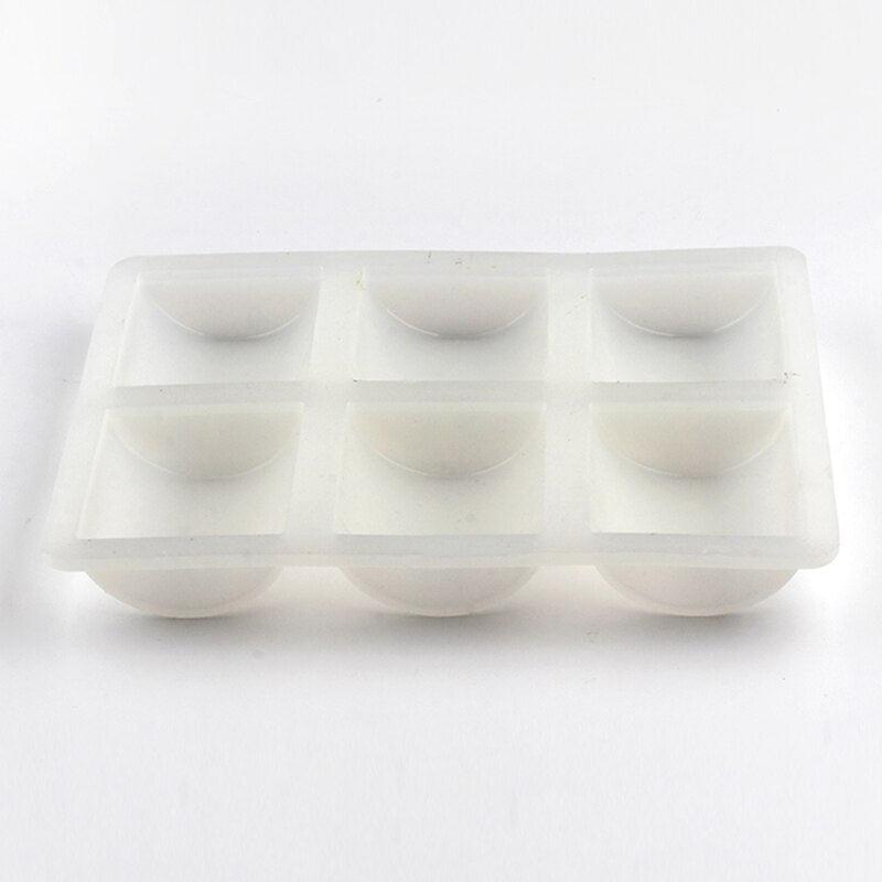 6 Cavity Silicone Soap Molds Half Cylinder Mould - Boowan Nicole