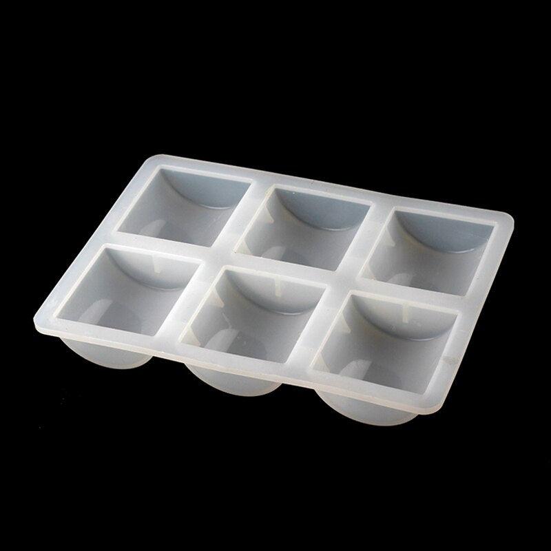 6 Cavity Silicone Soap Molds Half Cylinder Mould - Boowan Nicole
