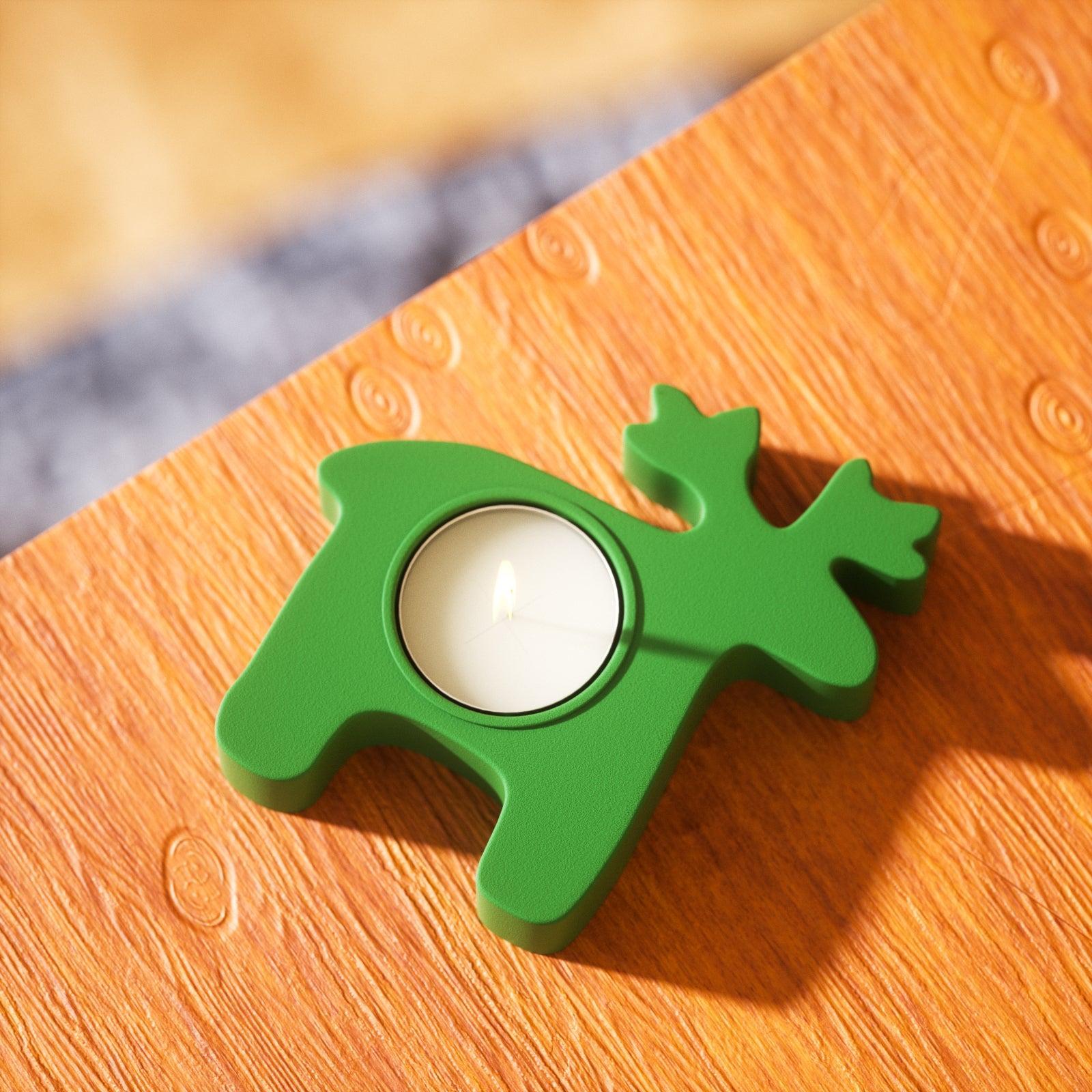 Moule en silicone pour bougie chauffe-plat en forme d'élan de Noël