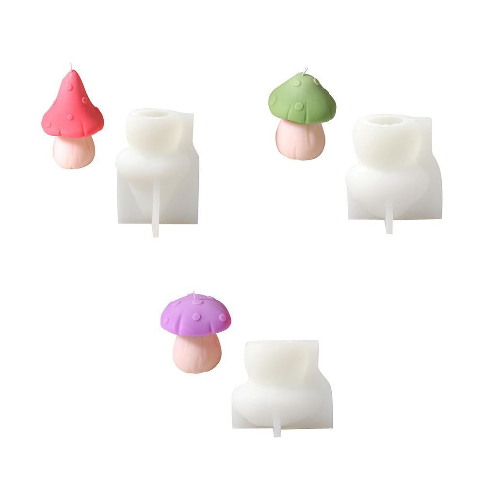 Christmas Mushroom Candle Silicone Mold