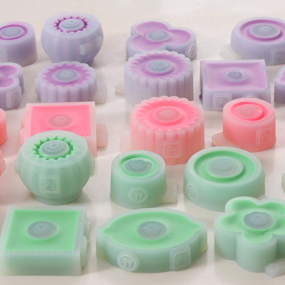 قالب سيليكون شمعة مكدس وحدات بناء 1.7 سم