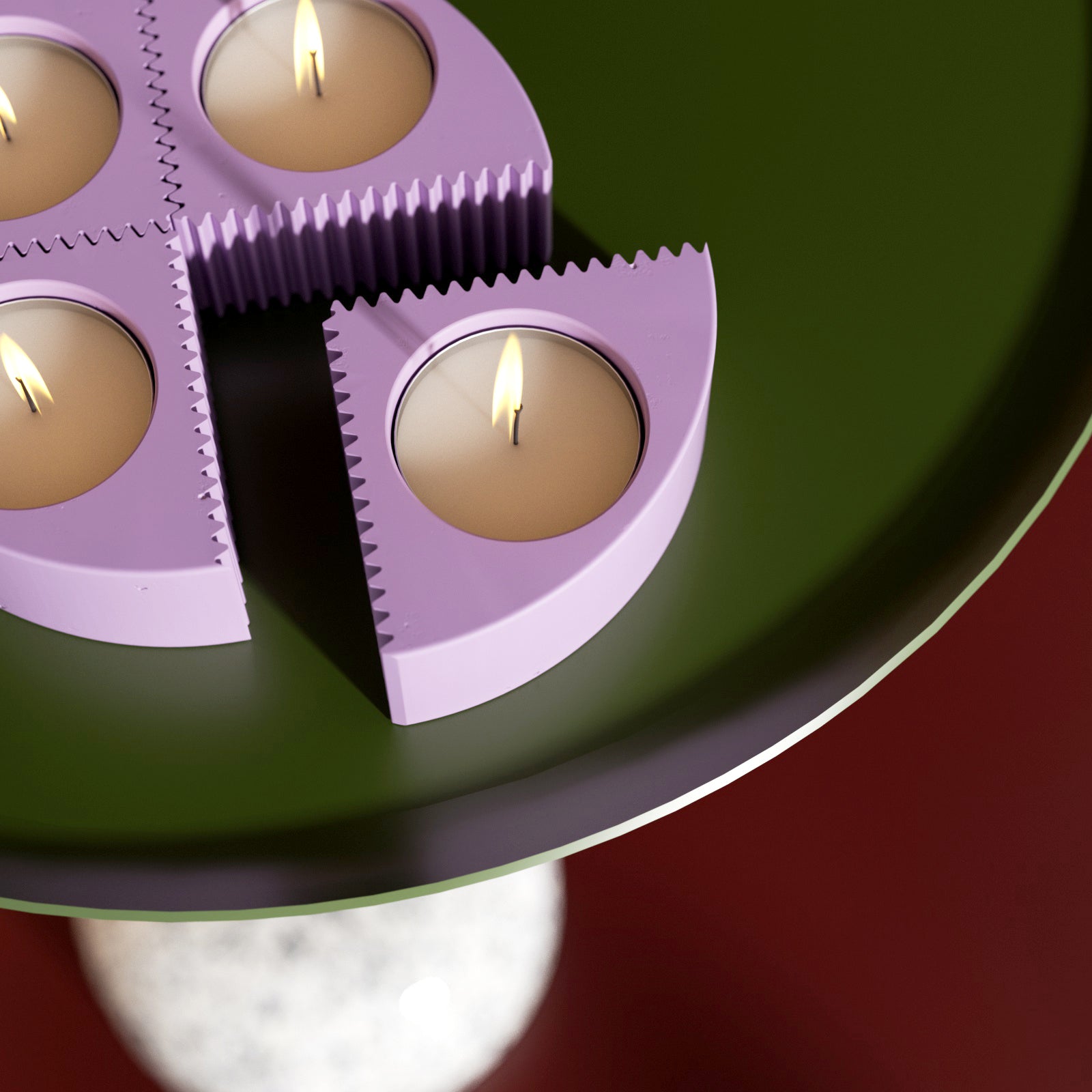 ティーライトキャンドルホルダー シリコンモールド