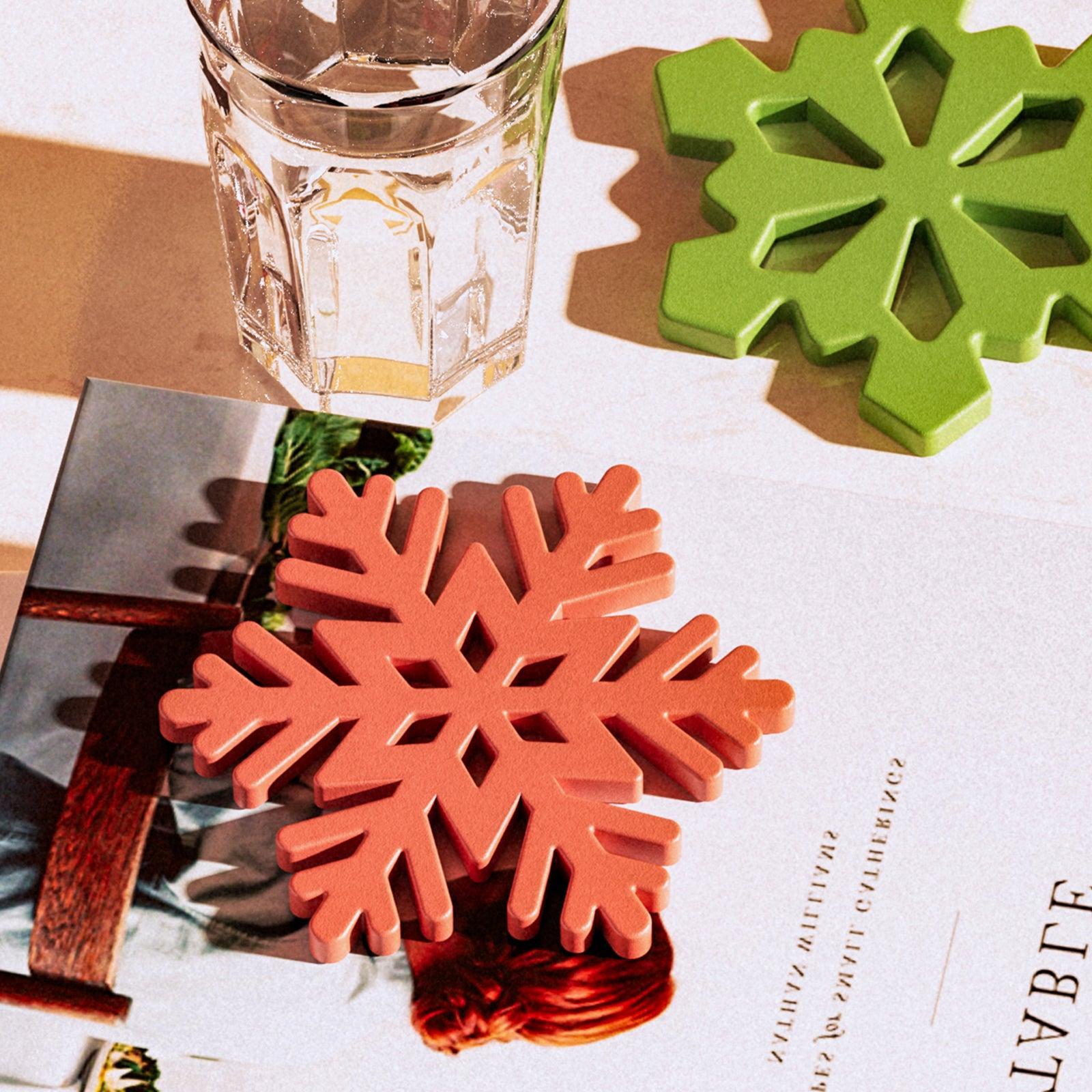 Moule en silicone en forme de flocons de neige de Noël