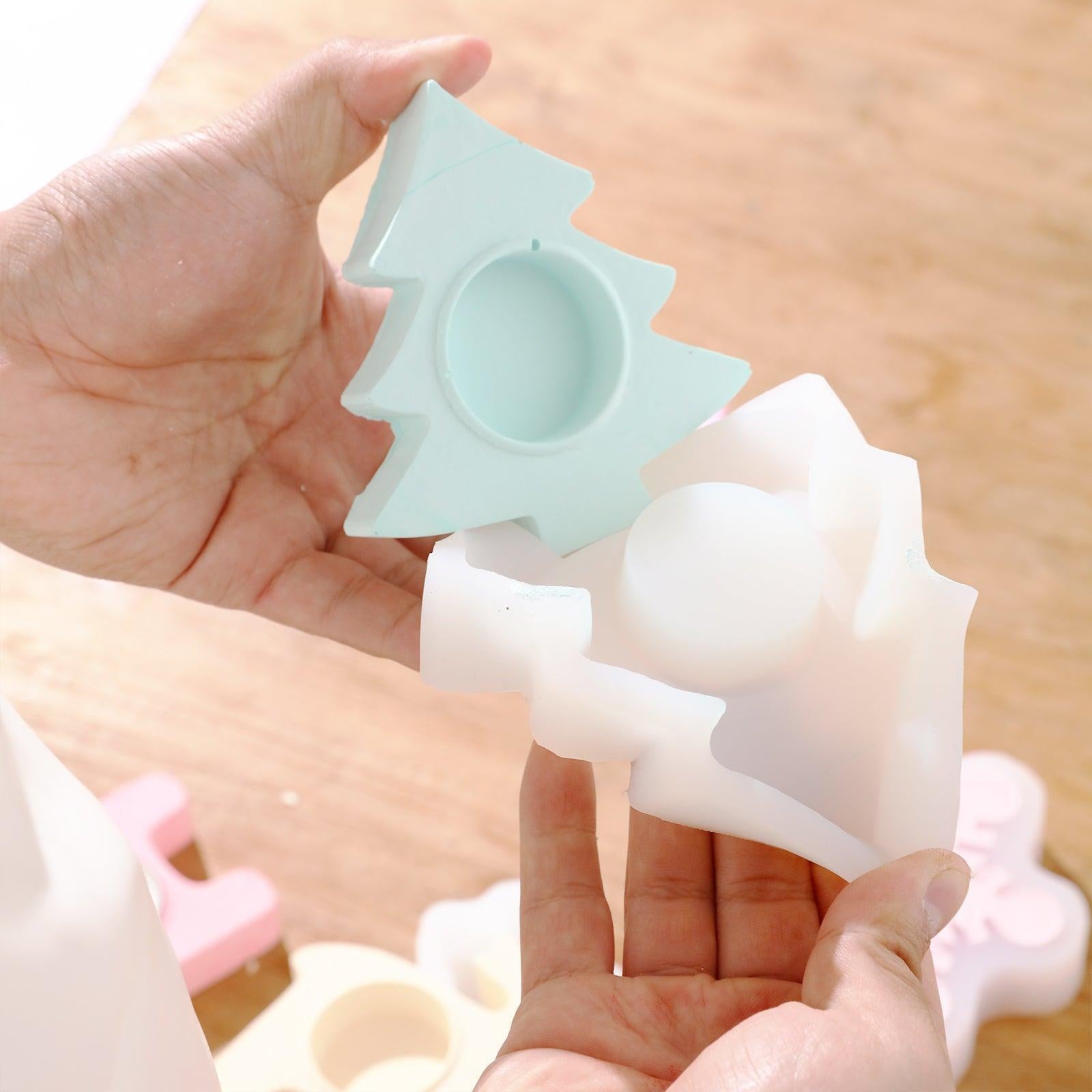 Christmas Tree Tealight Candle Holder Silicone Mold