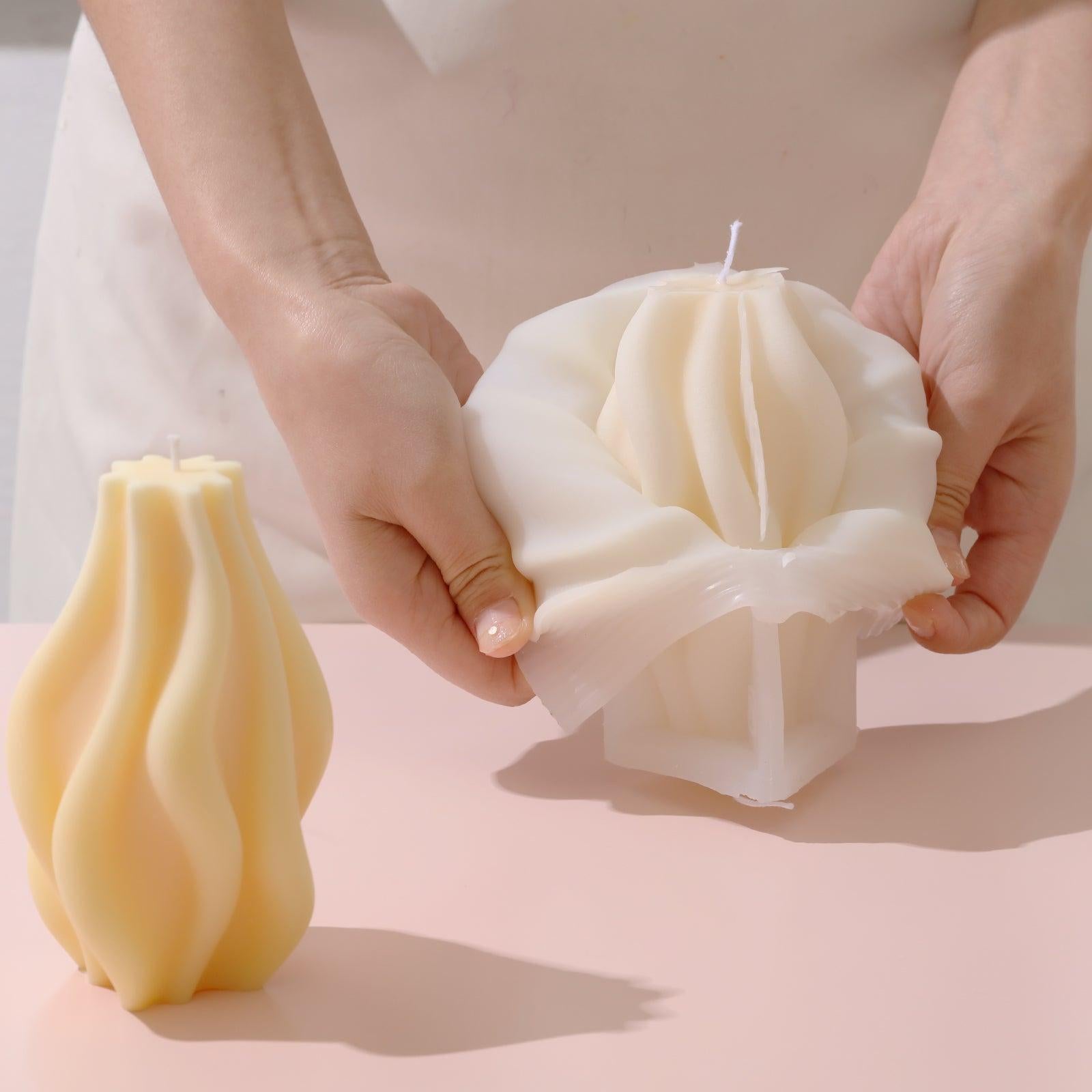 Welle Kerze Silikonform