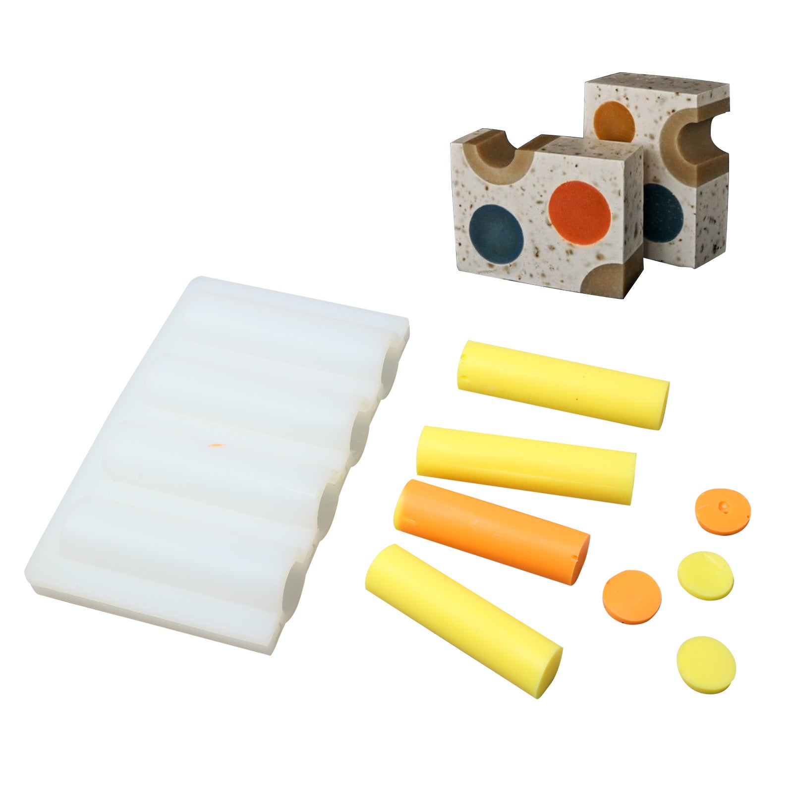 Moule en silicone d'insertion de colonne de tube de savon