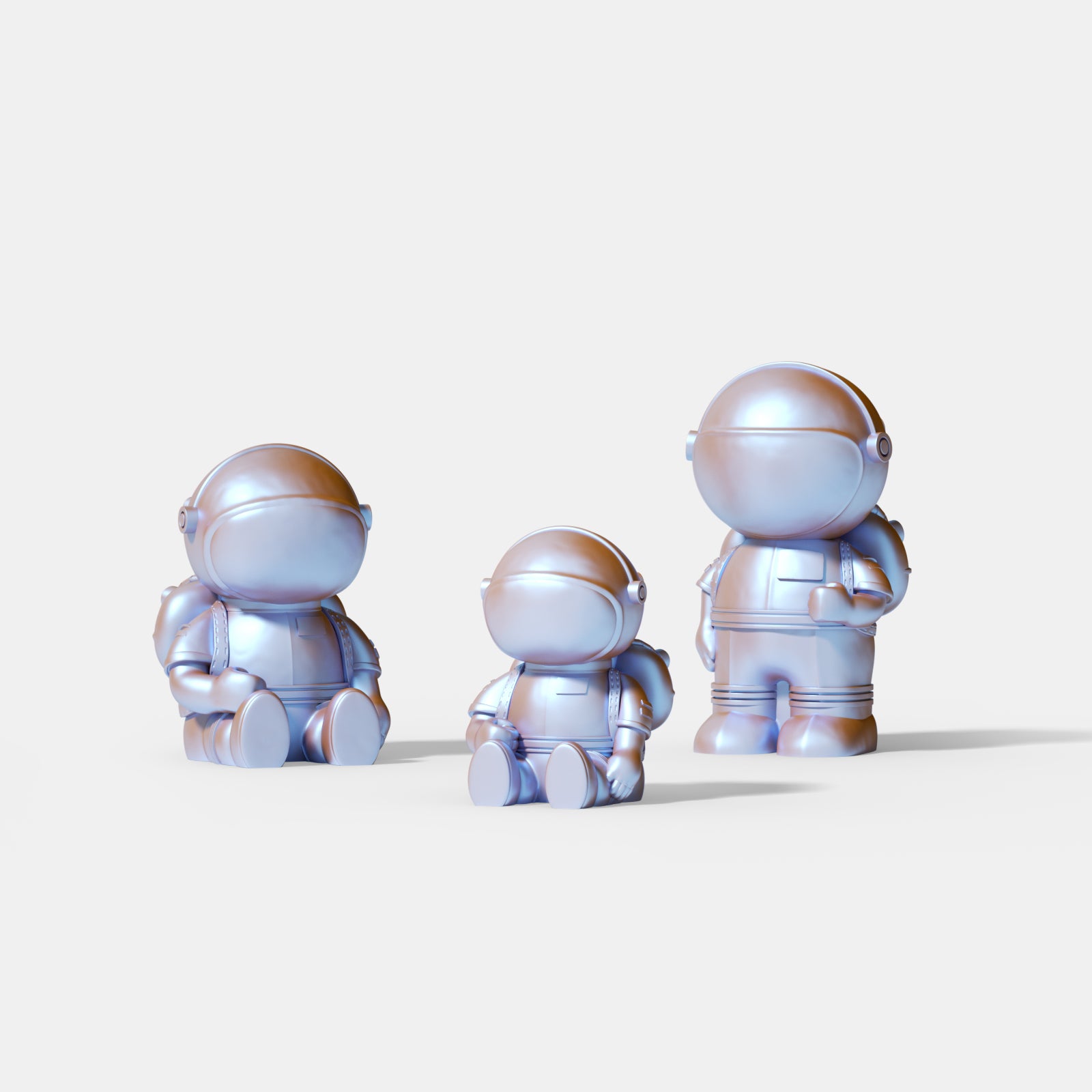 Space Collection Astronaut Decorative Sculpture Silicone Mold