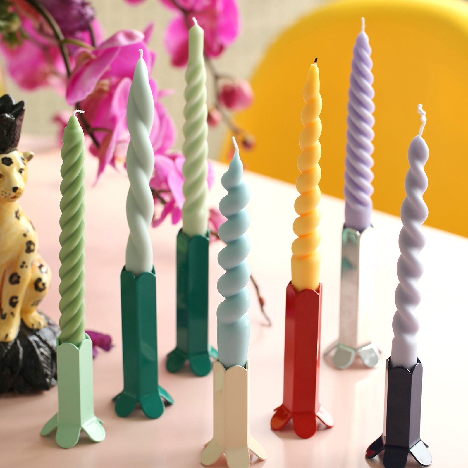Curled Taper Candle Mold [F128]