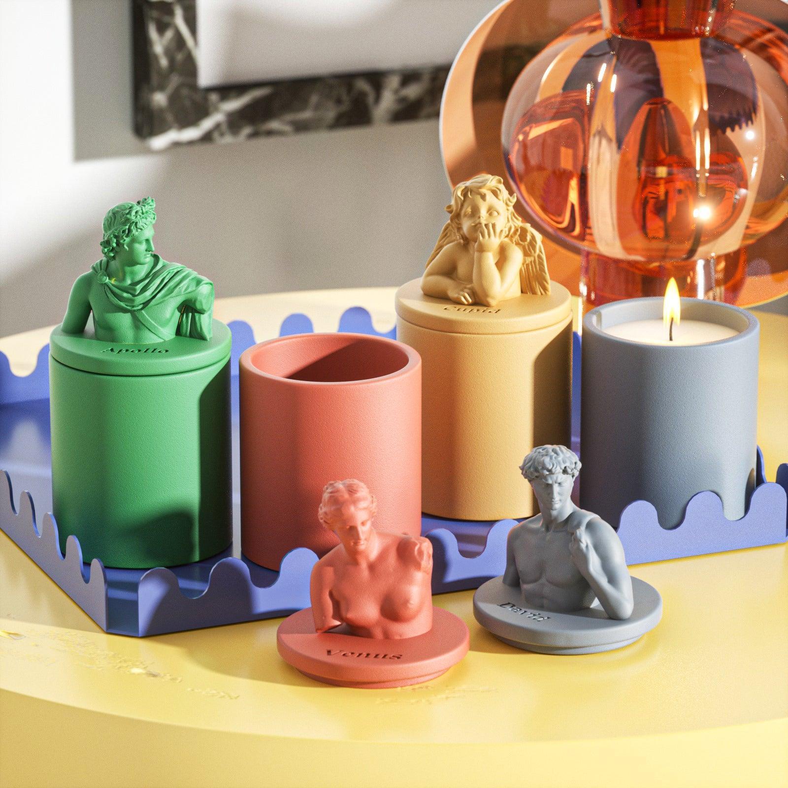 Sculptures mythologiques DAVID Moule en silicone pour pot de bougie en béton