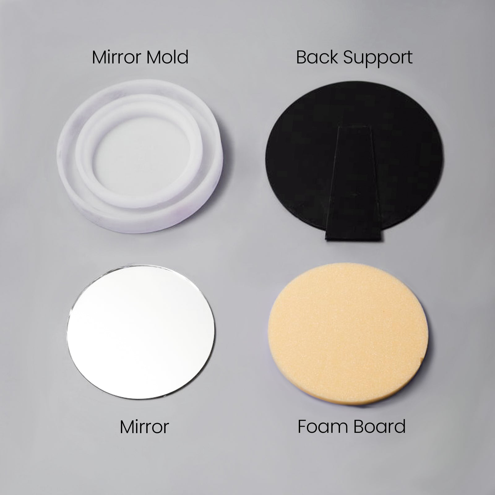 Large and Small Mirror Silicone Molds and Accessories – Boowan Nicole