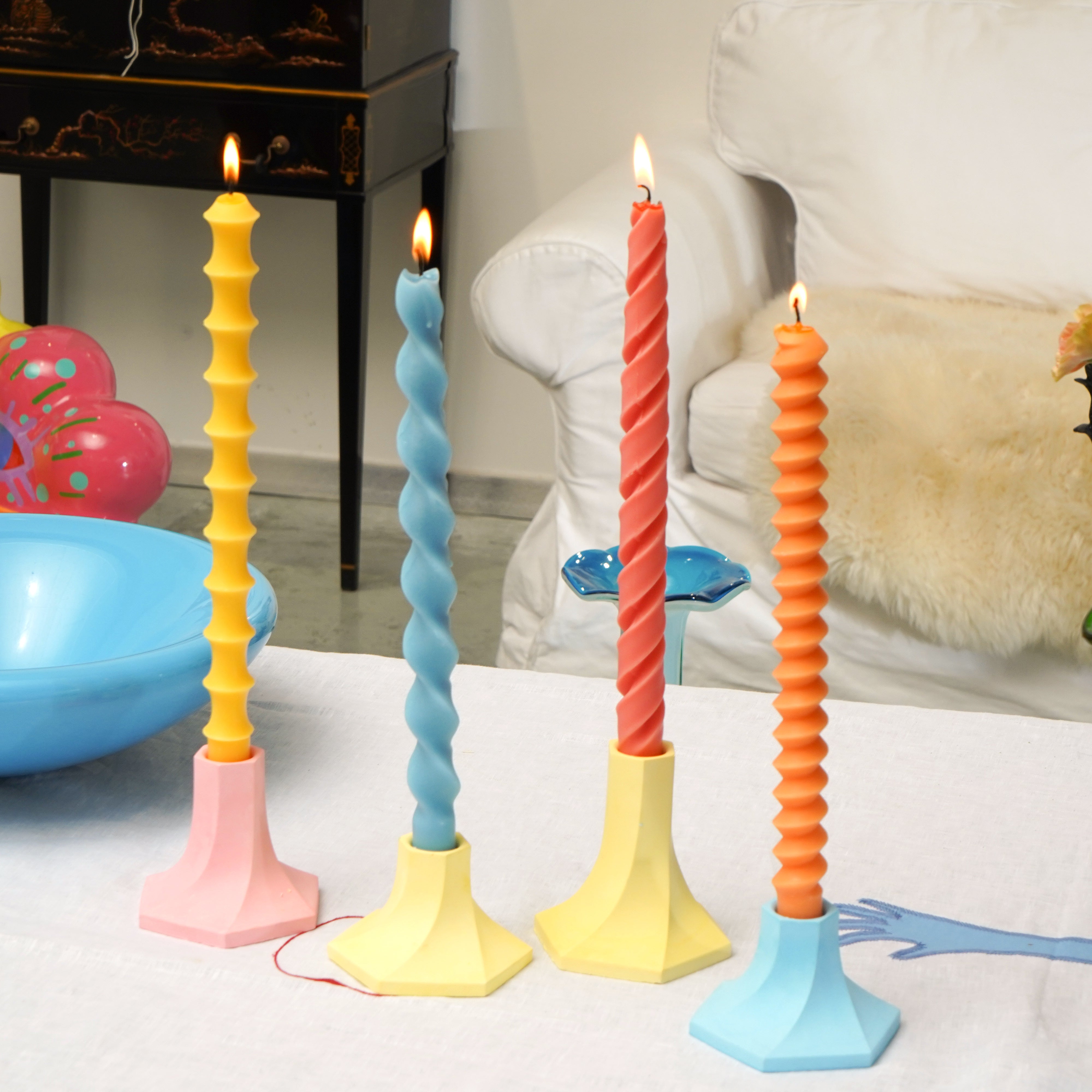 30cm Bamboo shaped Spiral Taper Candle Molds – Boowan Nicole