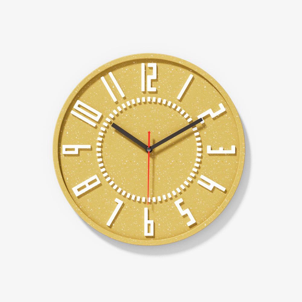 Concrete Modern Numeral Wall Clock Silicone Mold