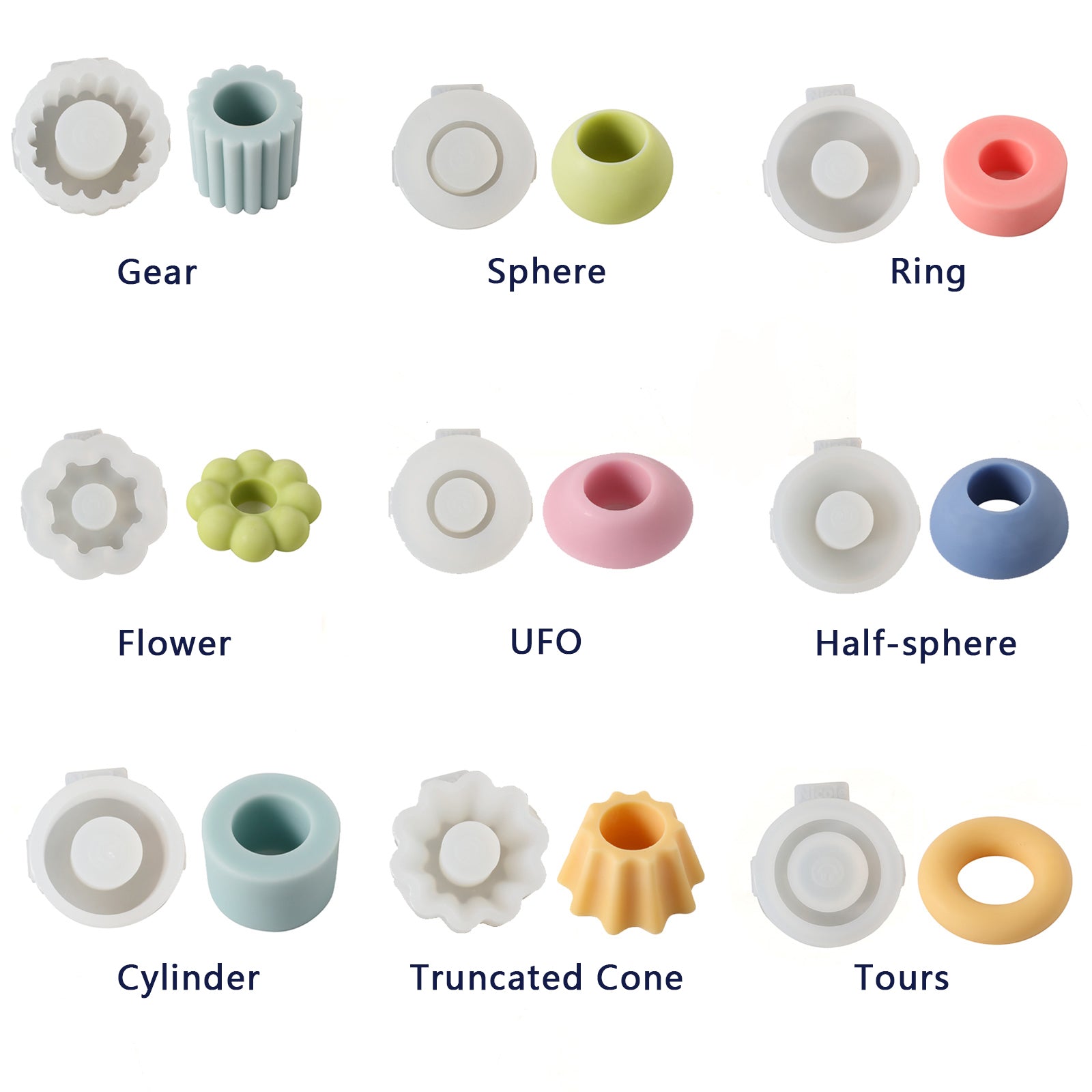 DIY Building Blocks Stackable Modular Candles Molds