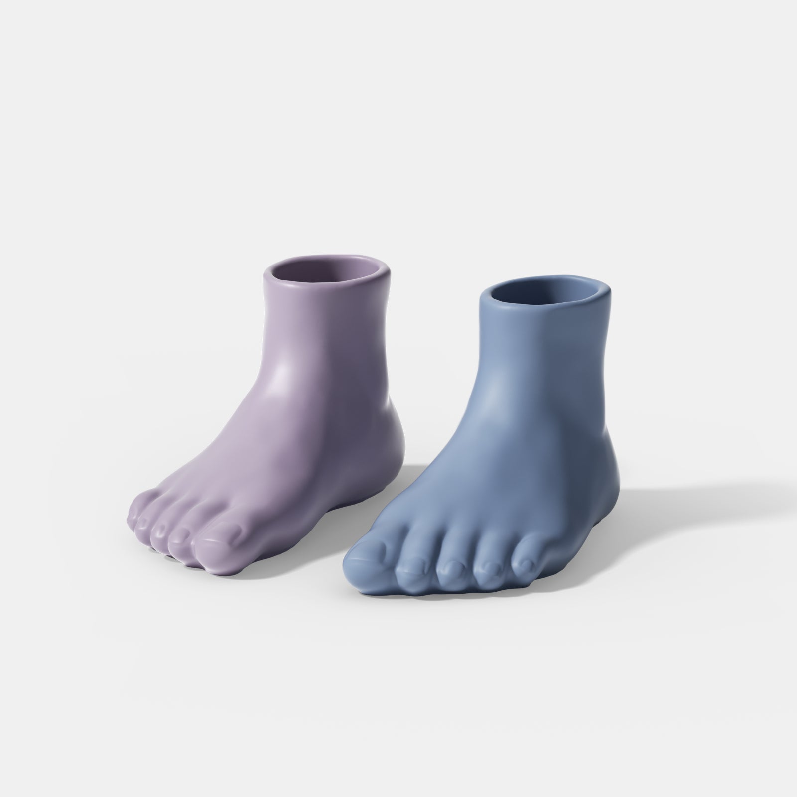 Foot Shaped Concrete Vase Planter Silicone Mold