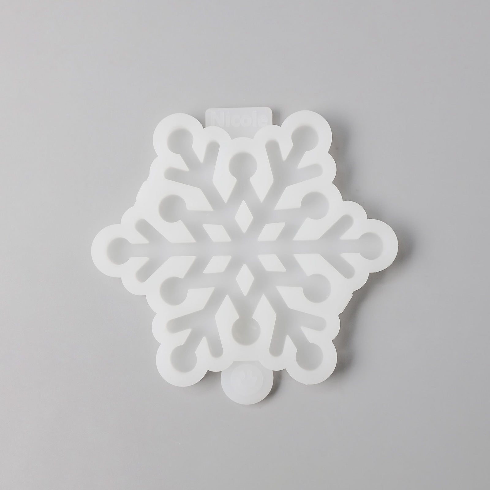 Moule en silicone en forme de flocons de neige de Noël
