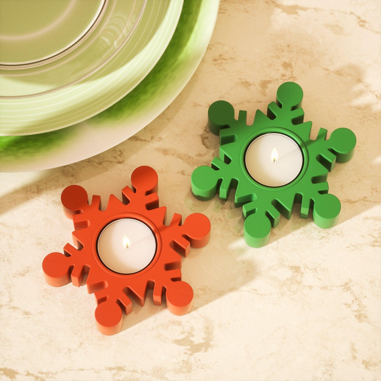 Christmas Snowflake Tealight Candle Holder Silicone Mold