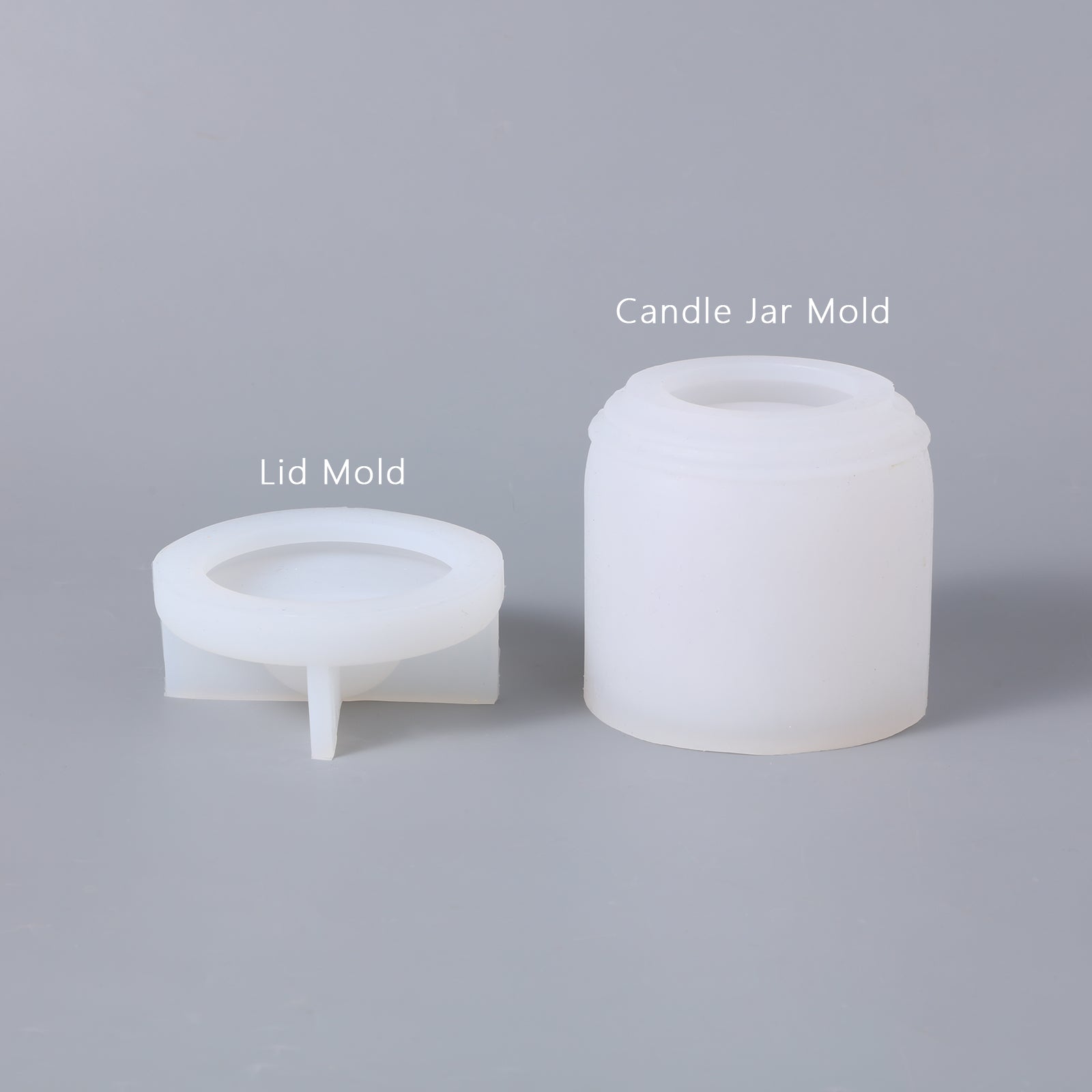 Exhibiting the silicone mold lids and jar bodies, a testament to the meticulous artistry embodied in Boowannicole's creations.