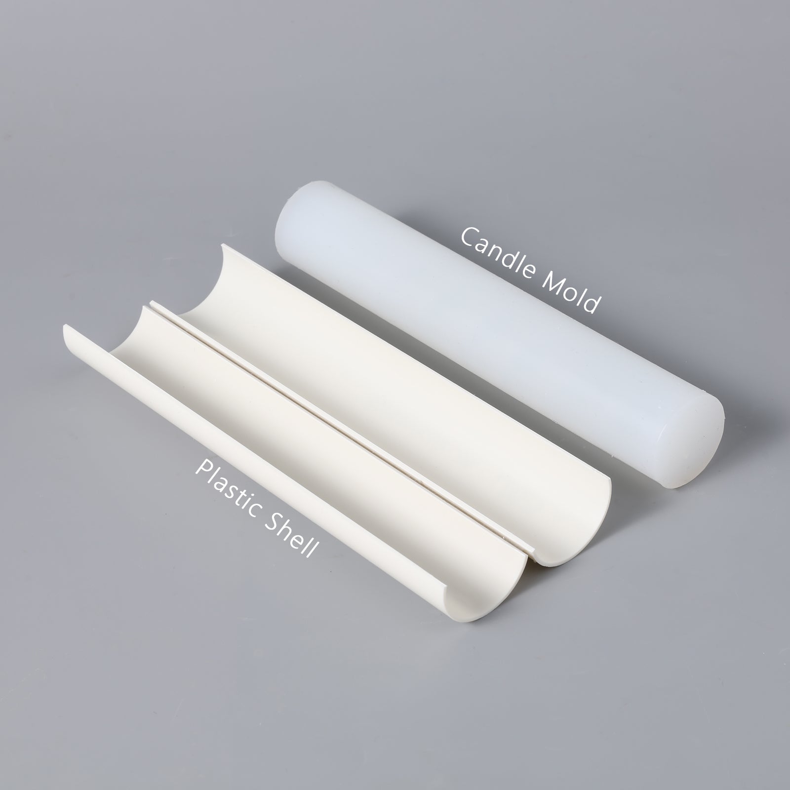 Crafting Essentials - Explore Boowannicole's Silicone Mold Kit, featuring a high-quality silicone mold and a sturdy plastic support shell, essential for your taper candle crafting journey.