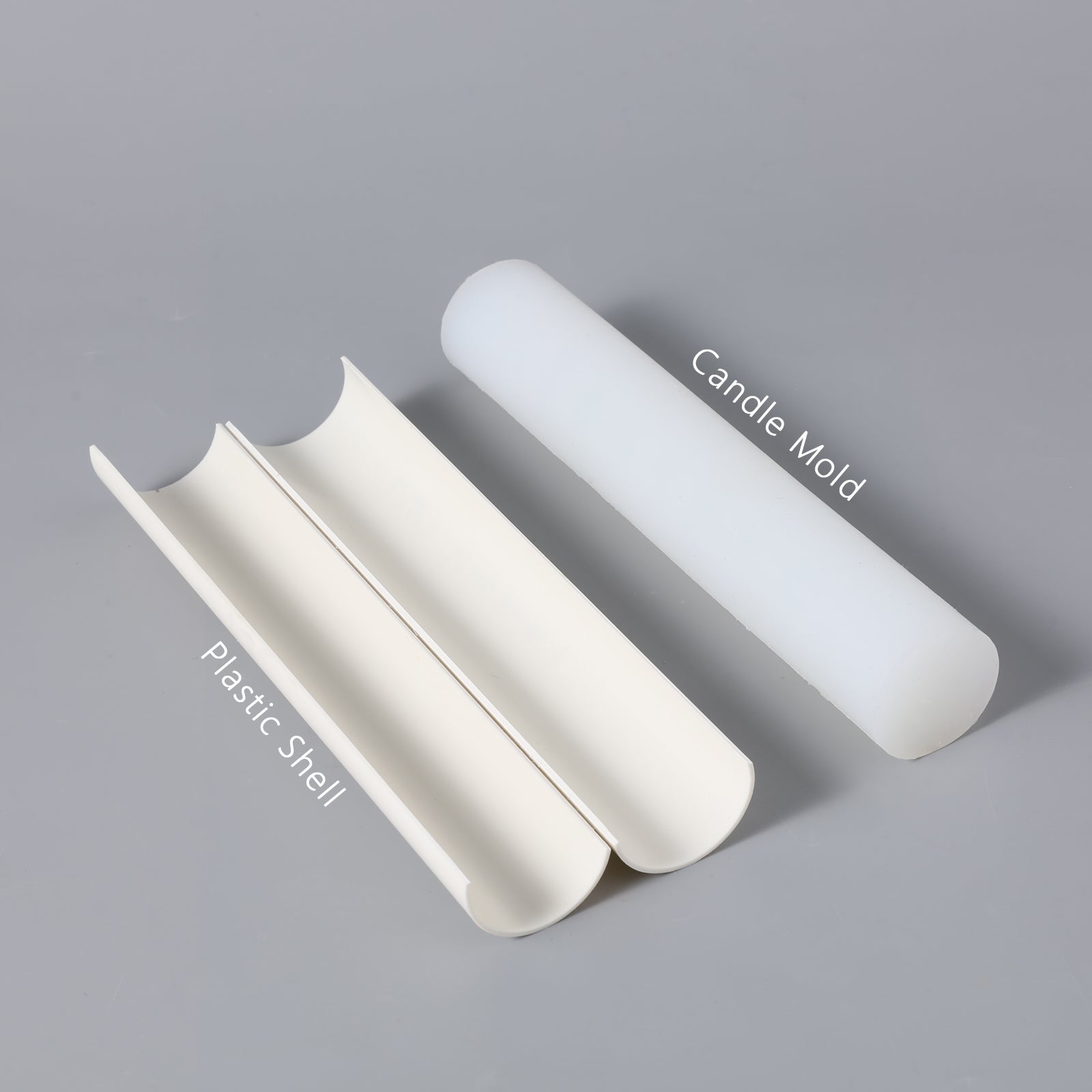 Craft with precision using Boowannicole's Silicone Mold Kit – featuring a high-quality silicone mold and a sturdy plastic support shell, your essential set for artisanal candle making.