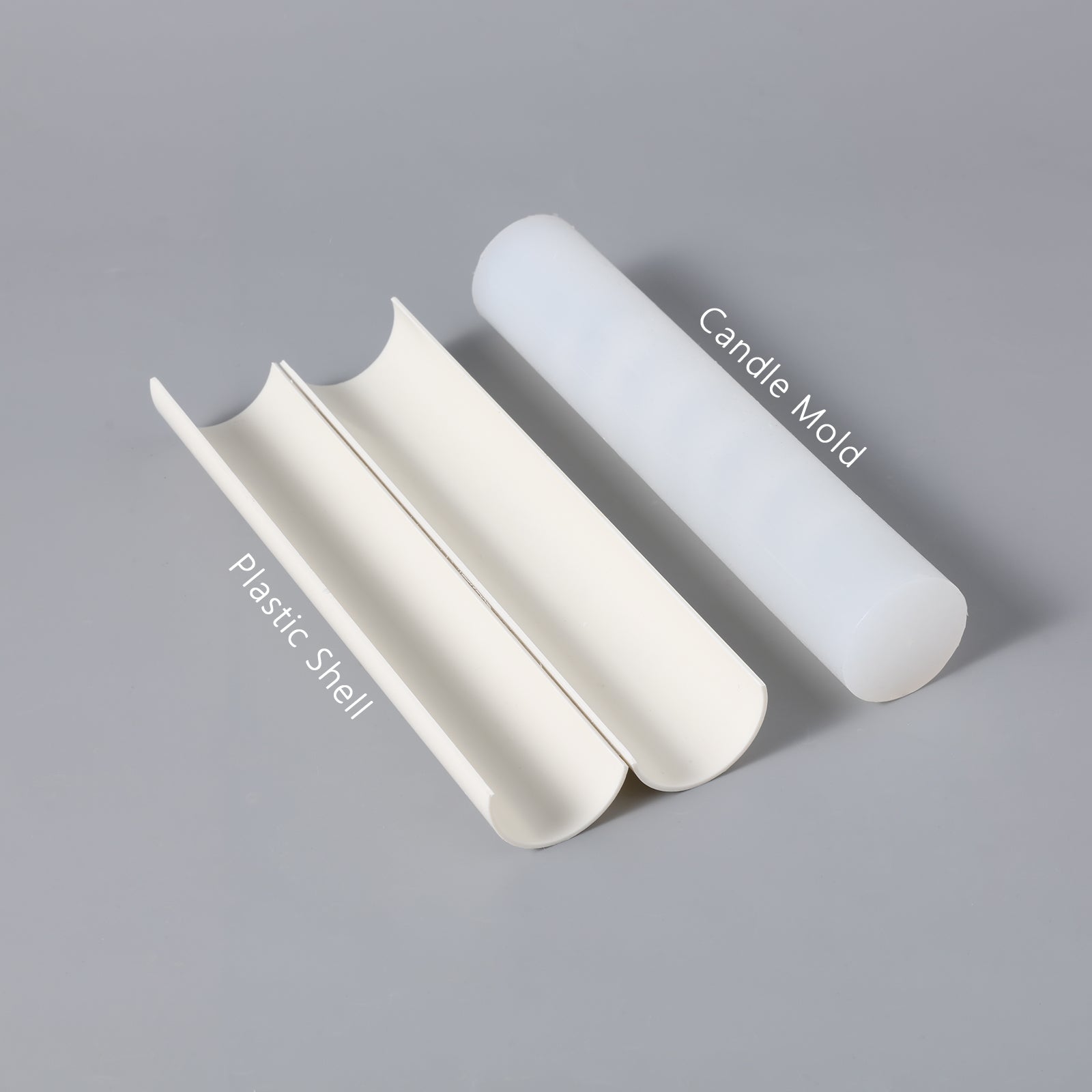 A plastic support shell and silicone mold from Boowannicole.