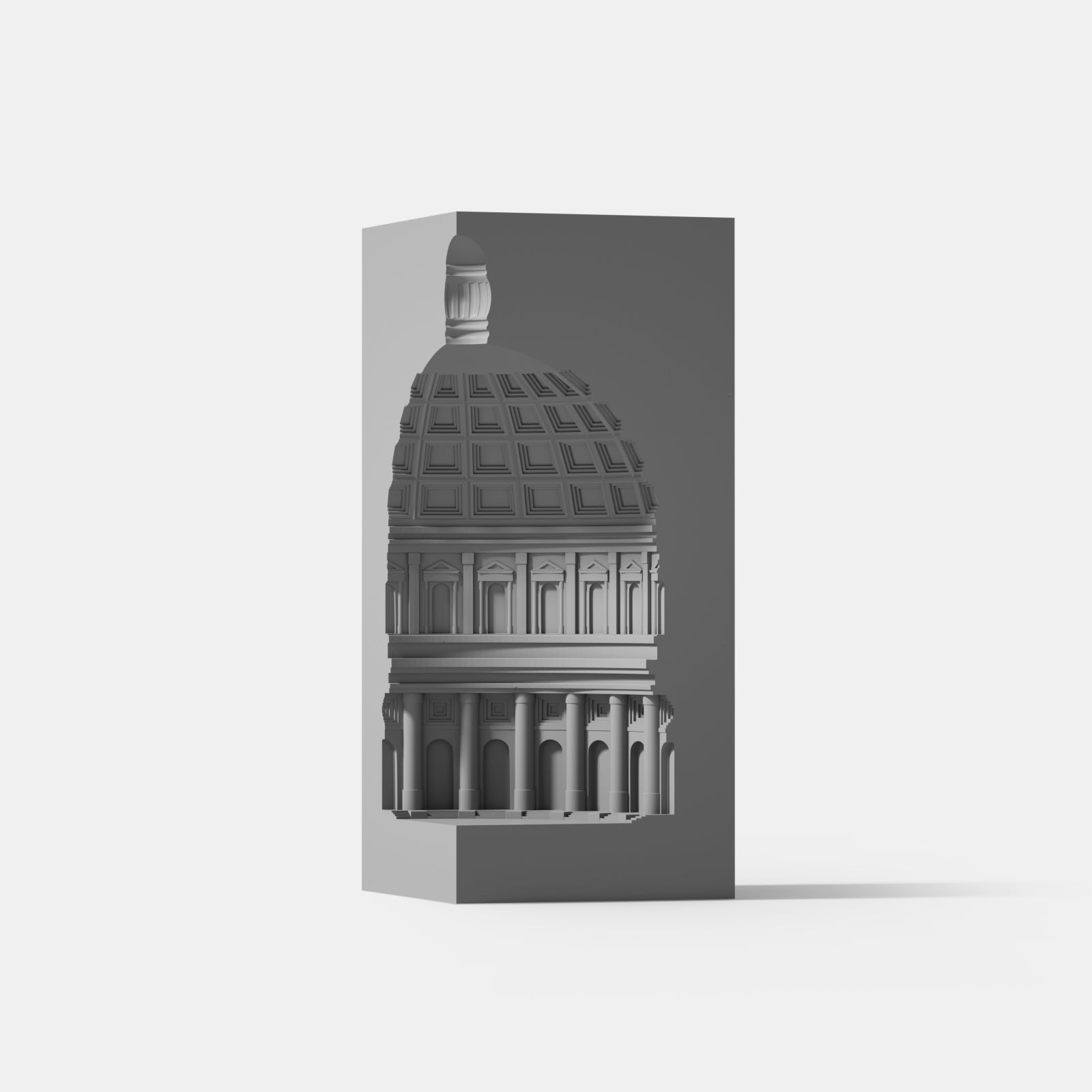 قالب سيليكون لتمثال زخرفي وحامل كتب معماري