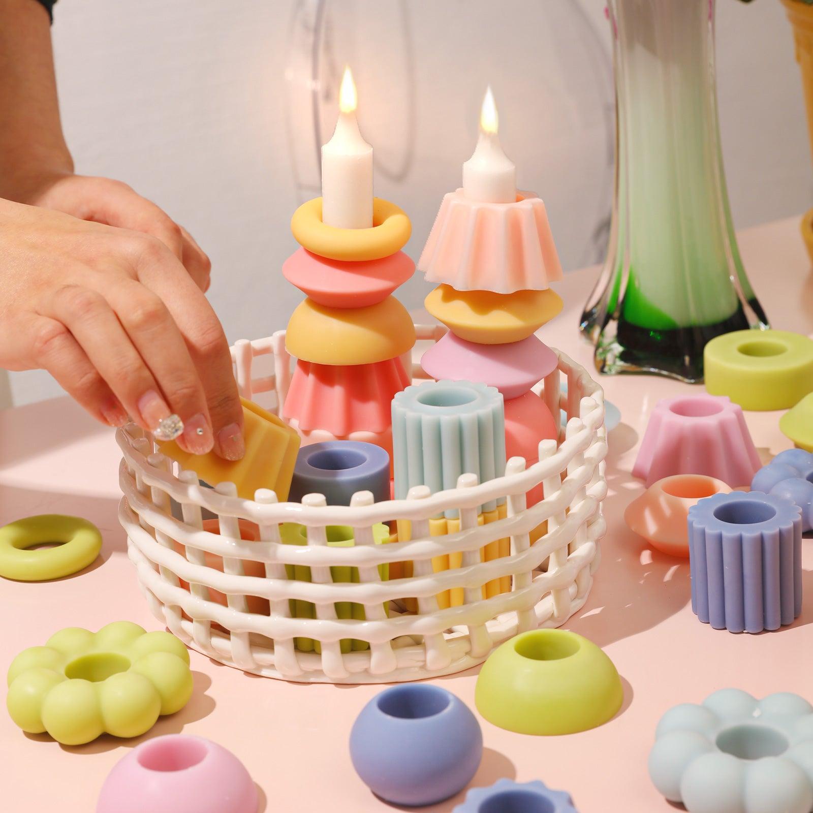 DIY Building Blocks Stackable Modular Candles Molds
