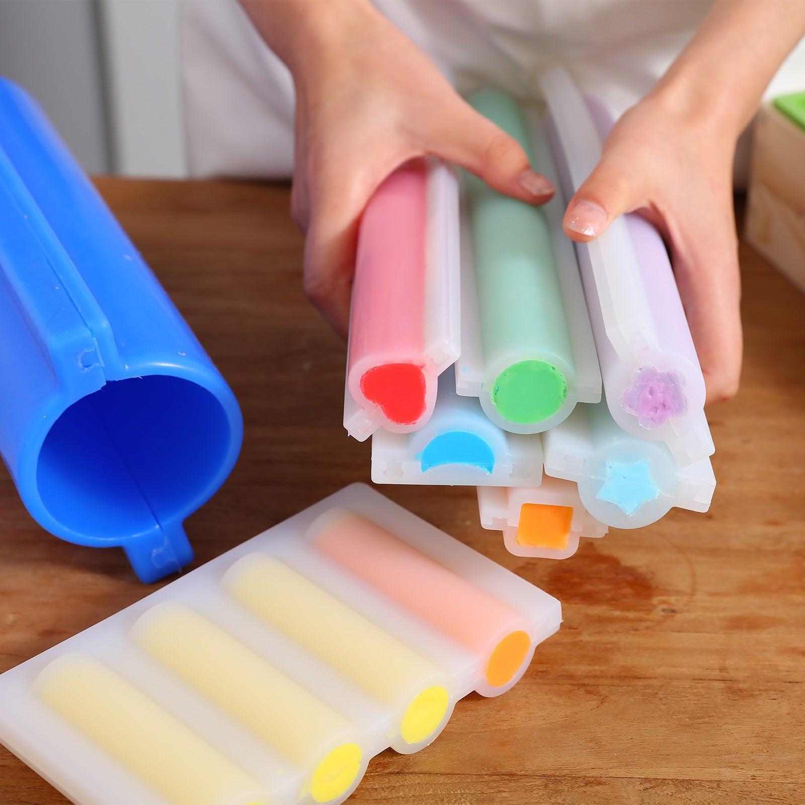 Moule en silicone d'insertion de colonne de tube de savon