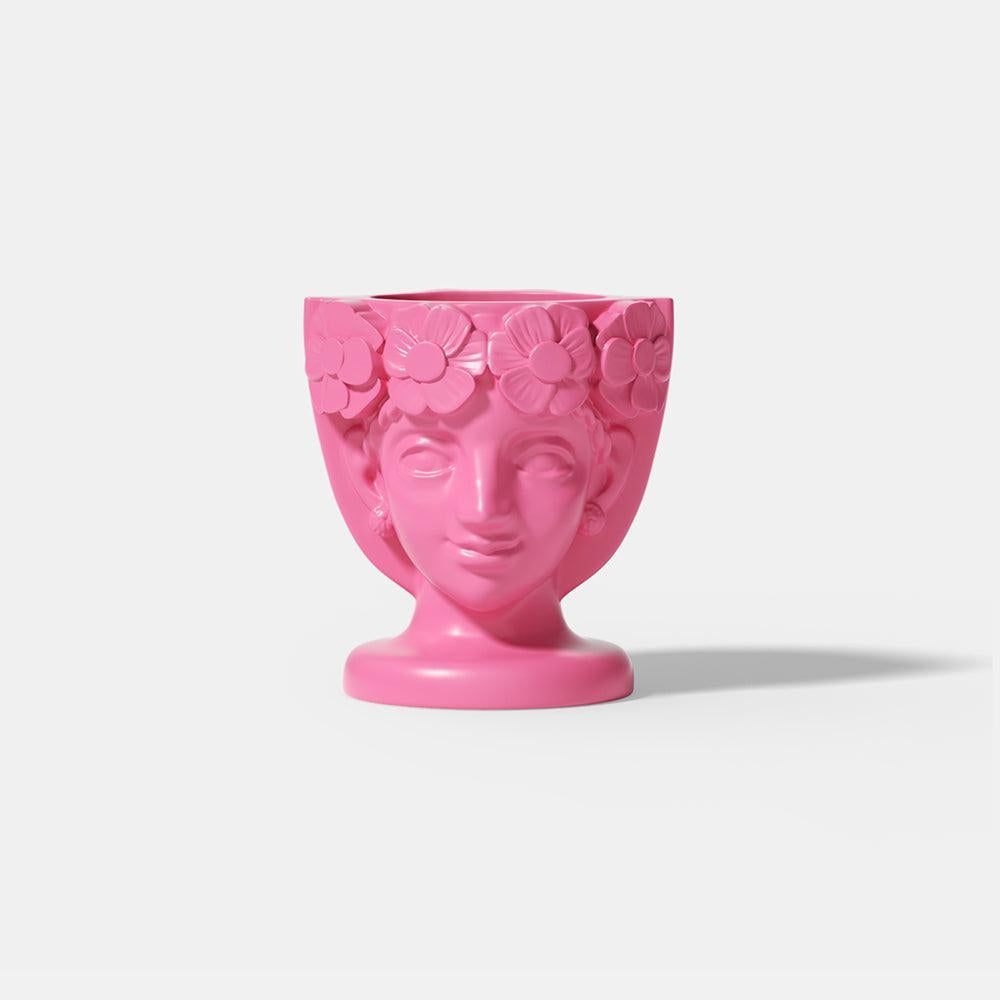 Sicilian Moro Head Concrete Plant Pot Silicone Mold