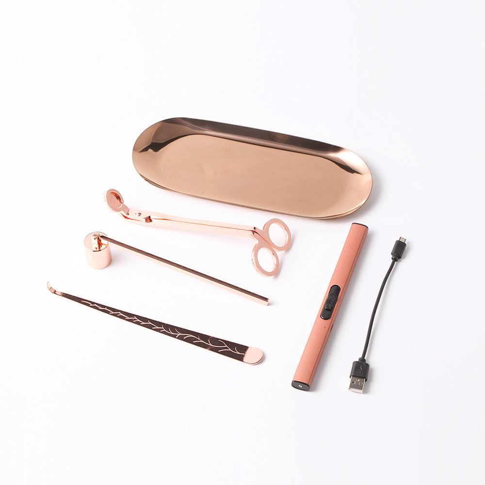 6 Pcs Aromatherapy Candle Tool Set Candle Wick Trimmer Candle Snuffer Dipper - Boowan Nicole