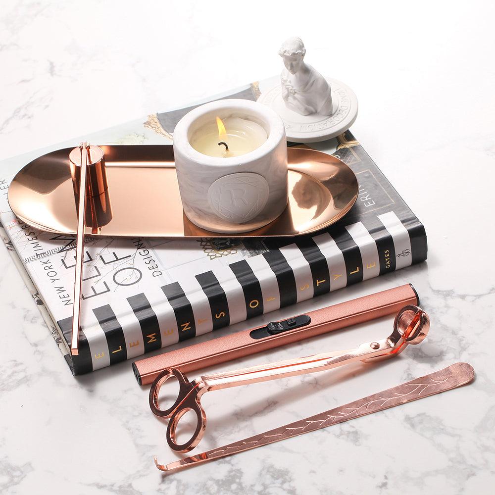 6 Pcs Aromatherapy Candle Tool Set Candle Wick Trimmer Candle Snuffer Dipper - Boowan Nicole