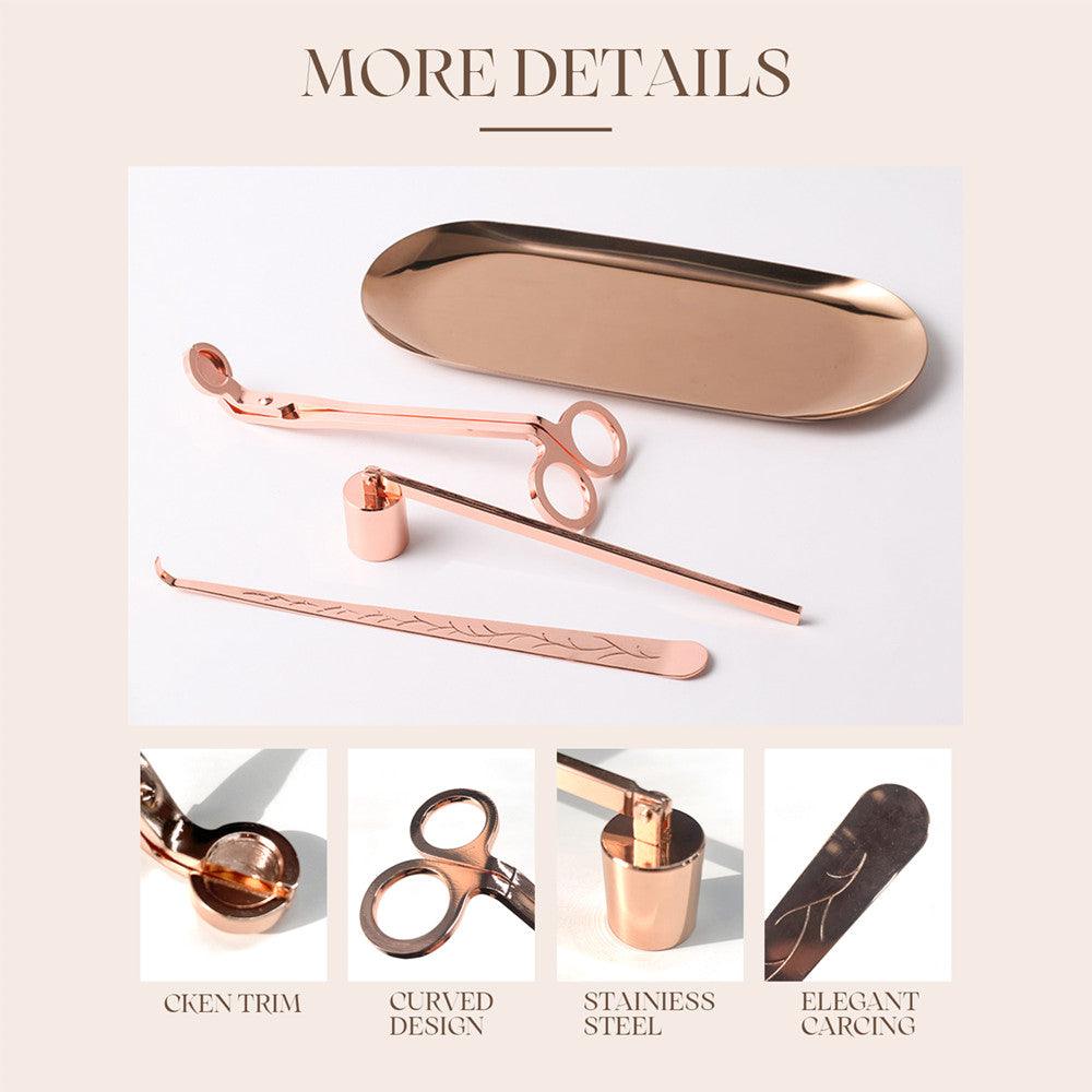 6 Pcs Aromatherapy Candle Tool Set Candle Wick Trimmer Candle Snuffer Dipper - Boowan Nicole