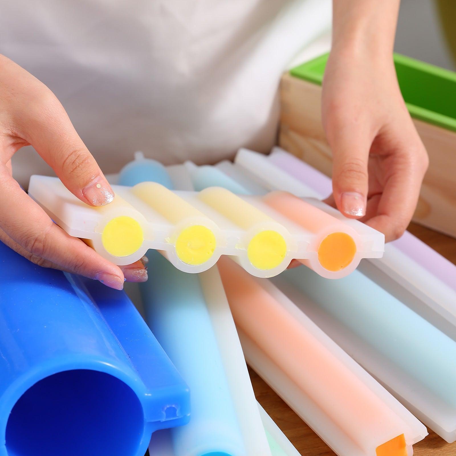 Moule en silicone d'insertion de colonne de tube de savon