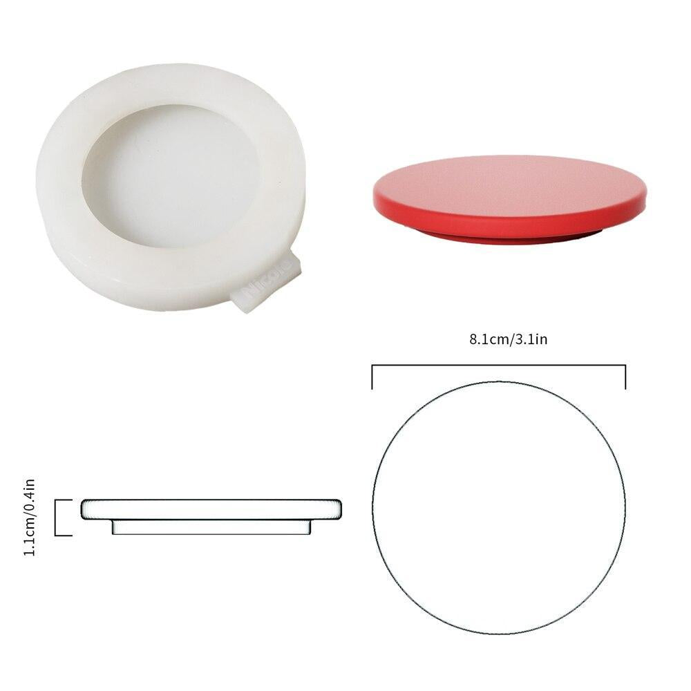 6.5oz Christmas Themed Candle Jar with Lid Silicone Mould