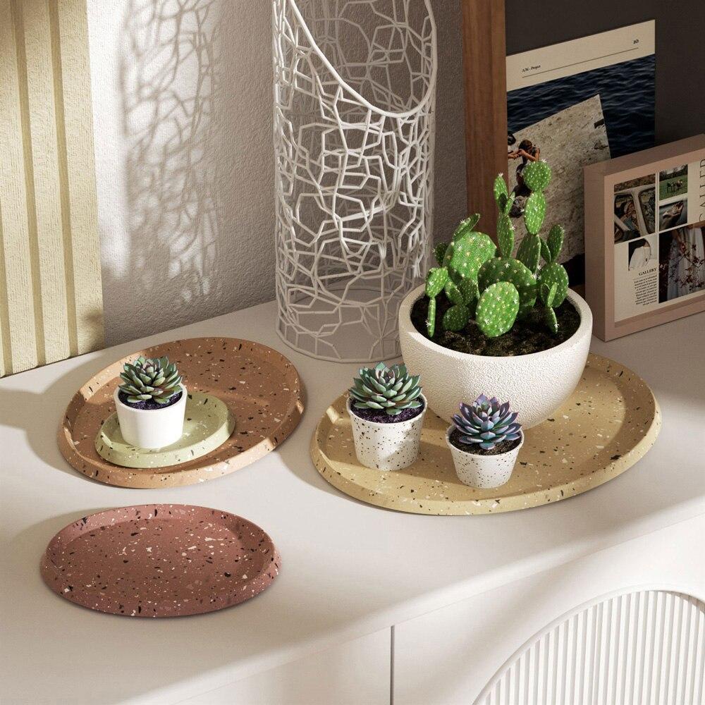 コンクリートオーバルトレイシリコンモールド