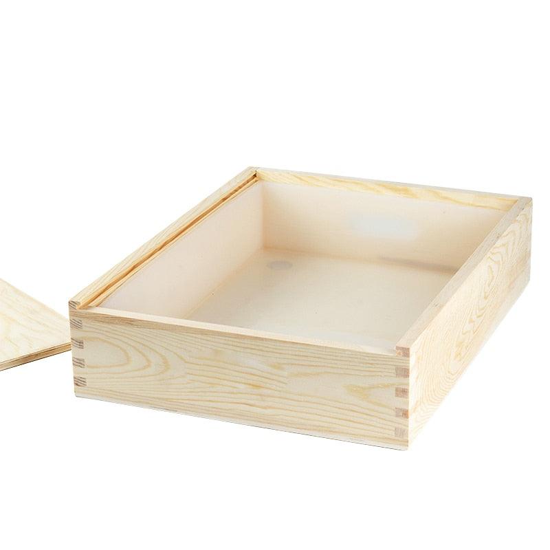 Silicone Soap Mold With Wooden Box Large Square Silicone - Temu
