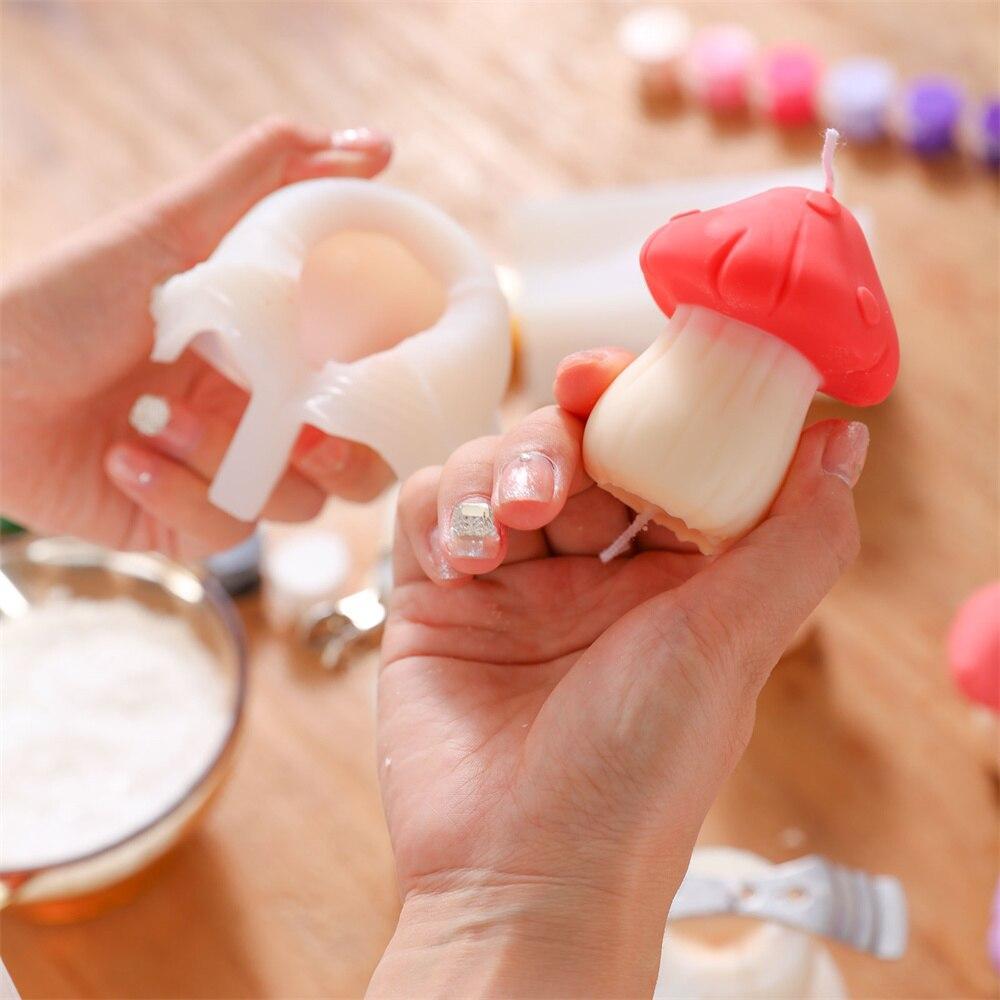 Christmas Mushroom Candle Silicone Mold