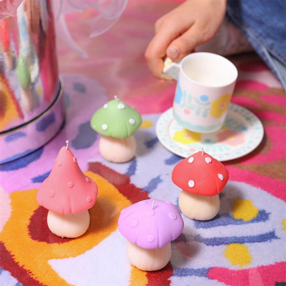 Christmas Mushroom Candle Silicone Mold