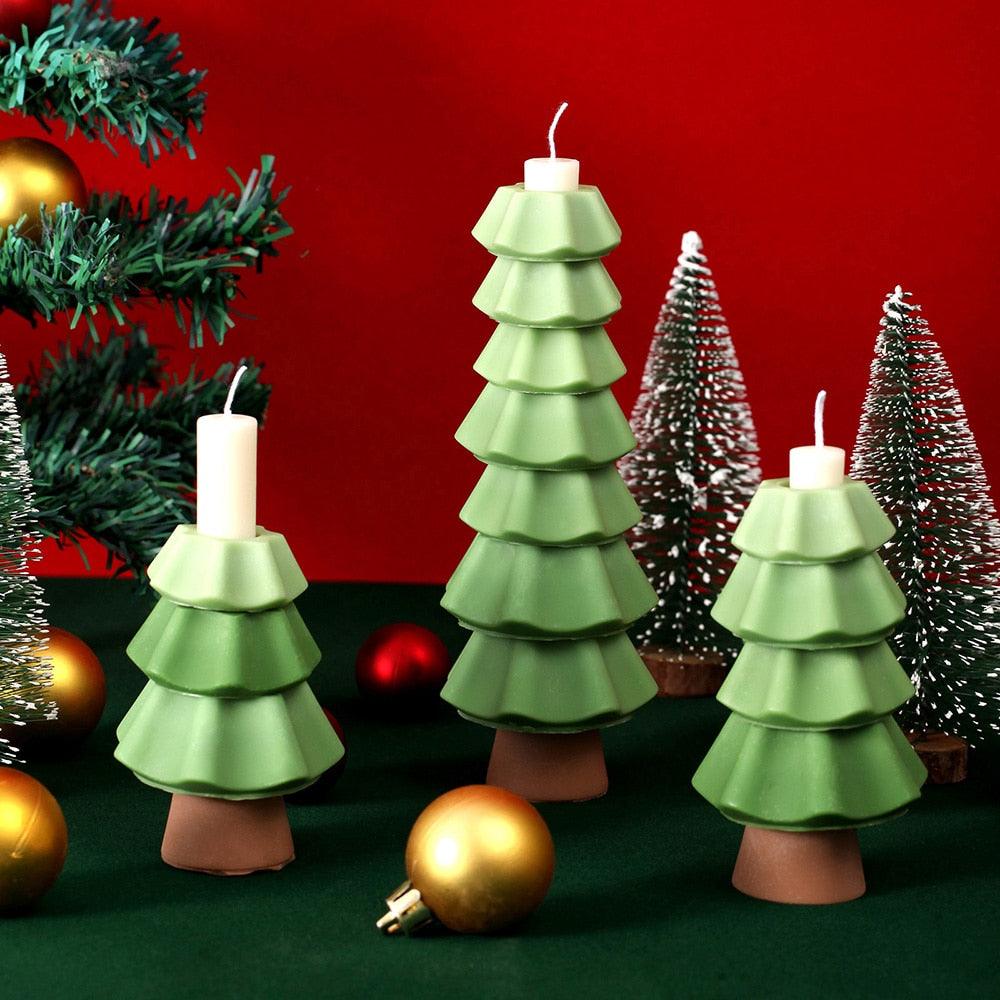 Christmas Themed Building Blocks Candle Silicone Molds - Boowan Nicole